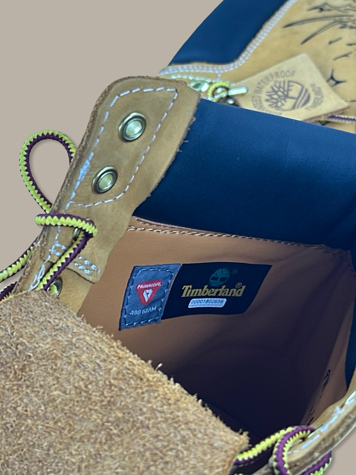 Timberland 6 Inch Gothic Tattoo Boot Custom VRG x Ardesia Marrone 43