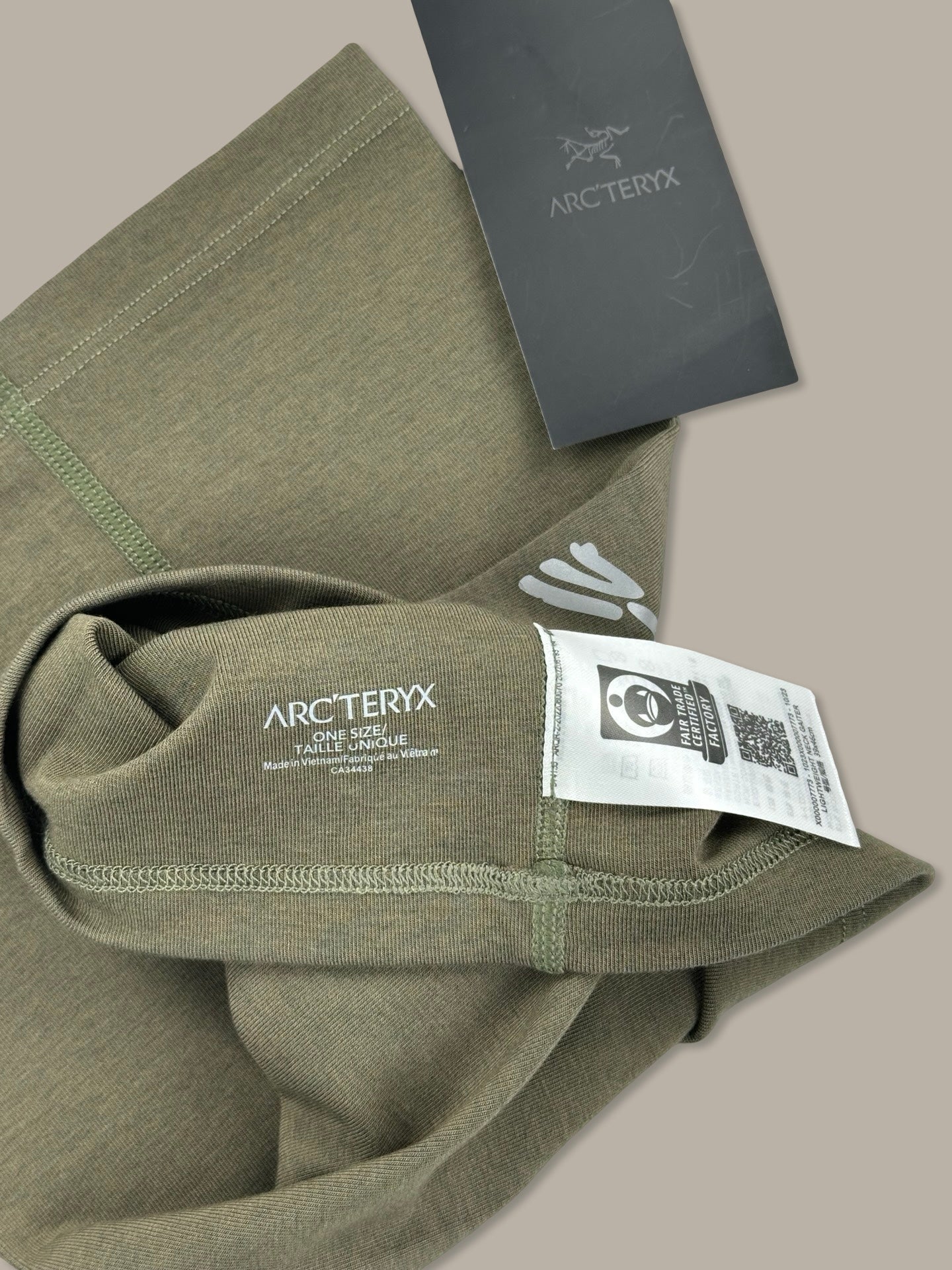 Arc’teryx Neck Gaiter Scaldacollo Verde Kakhi OS