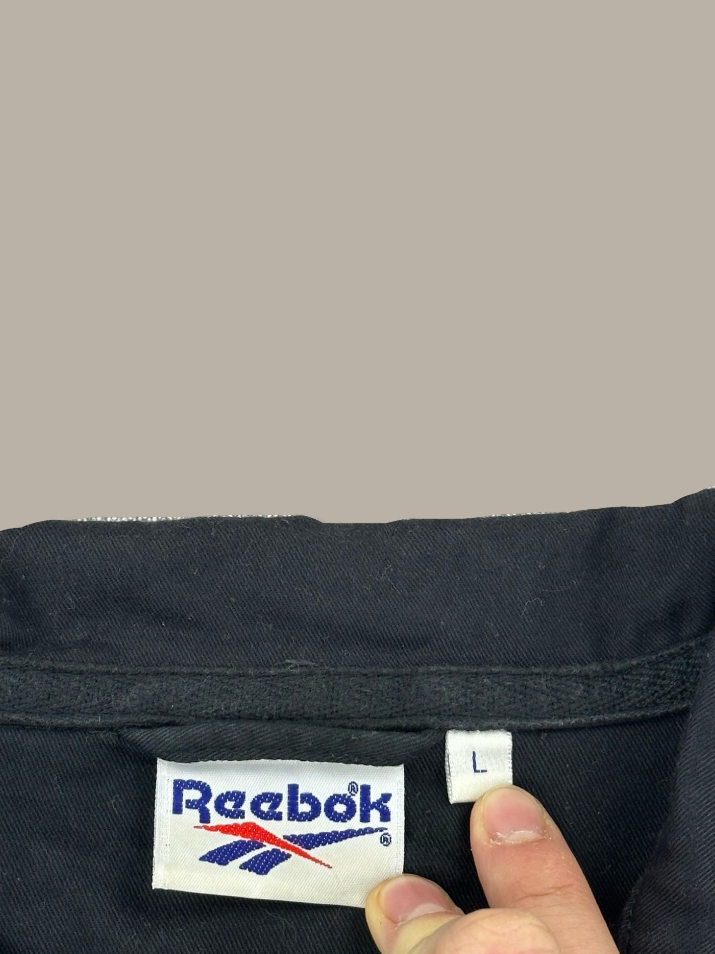 Reebok Small Logo Overshirt Vintage Nero L