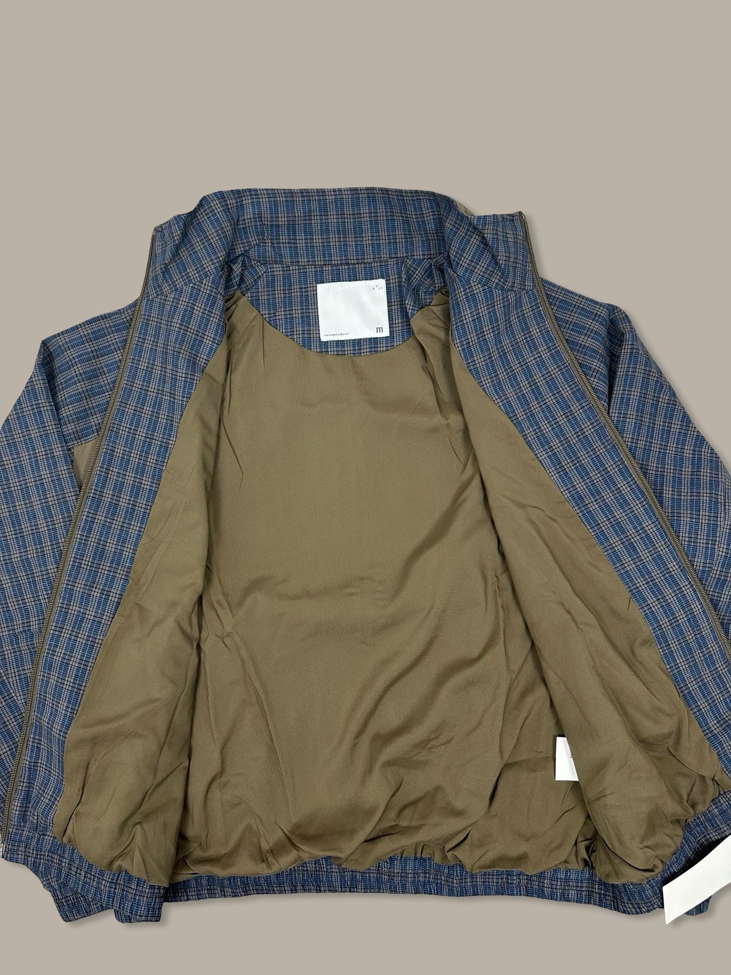 Arch Roaringwild Zip Jacket Check Blue M