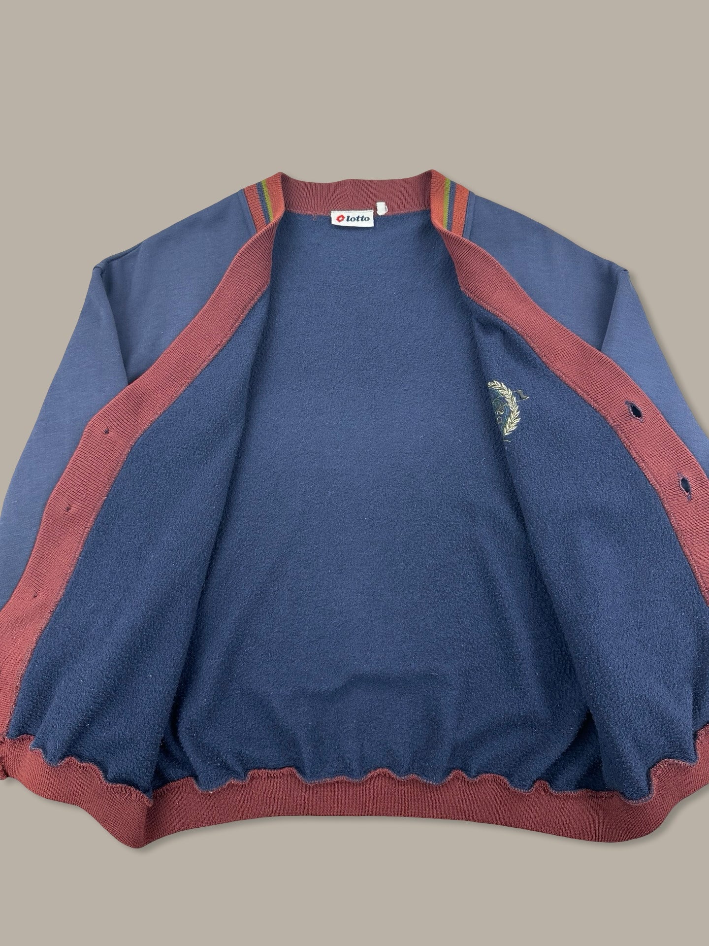 Lotto Cardigan Squash Patch Vintage 90’ Blue M