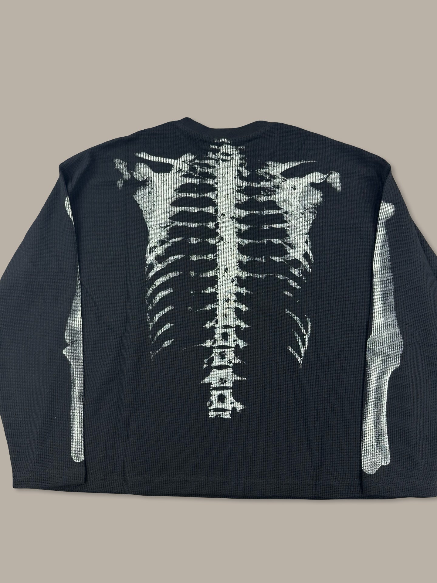 GLFS Skeleton Waffle Crewneck Nero L