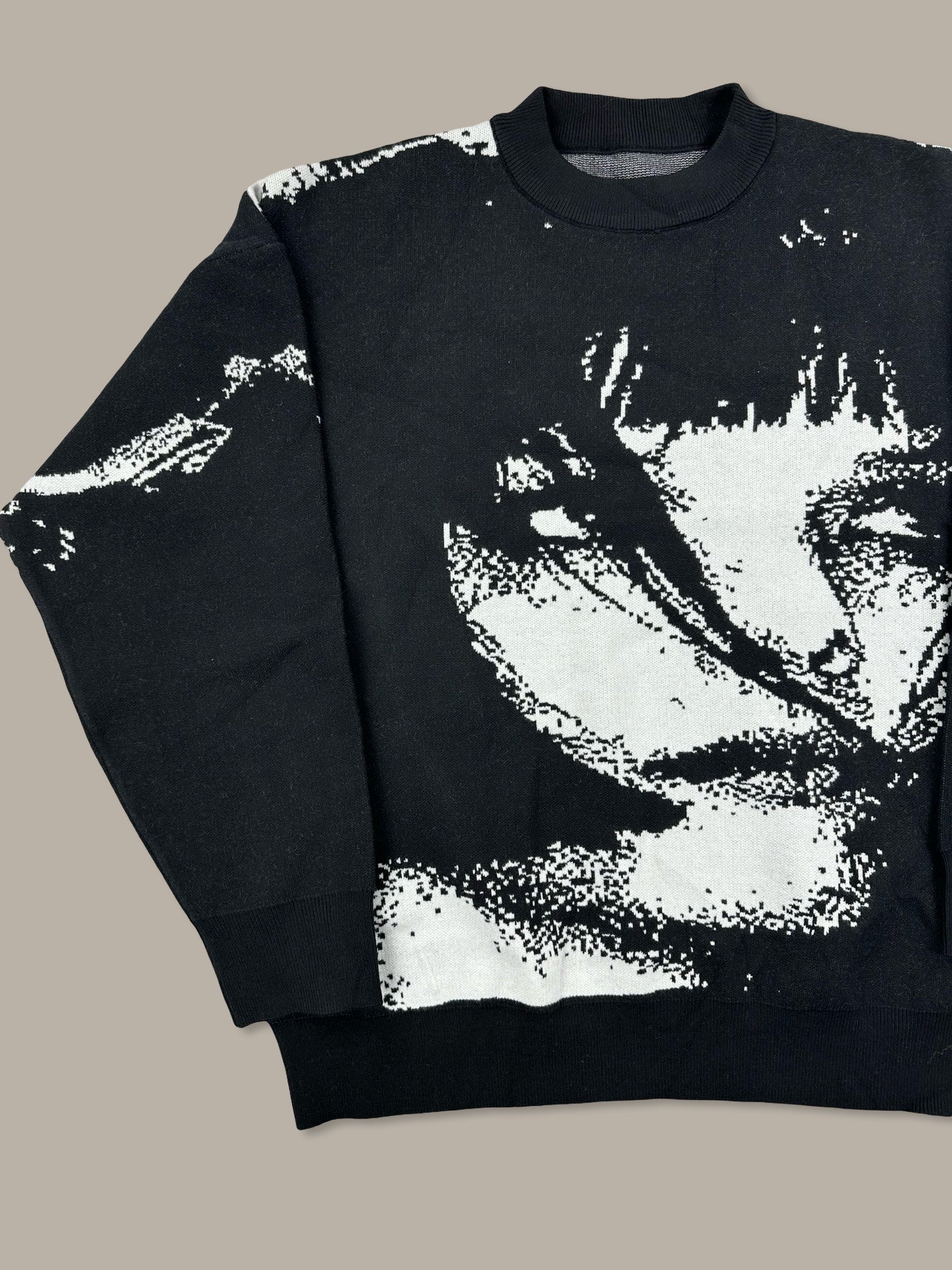 Girl Graphic Crewneck Jumper Nero M