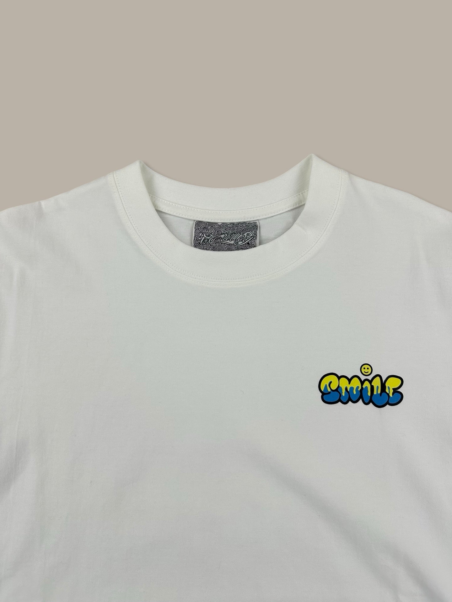 Smile Graphic Tee Bianco M