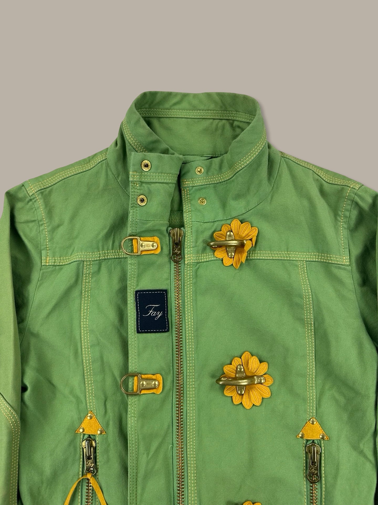 Fay 3 Ganci Flower Jacket Verde XS