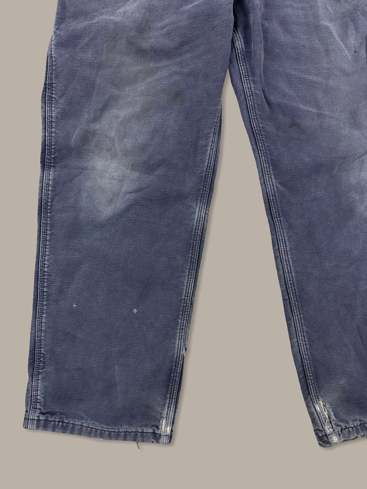 Carhartt Carpenter Work Pants Vintage Faded Blue Navy W36