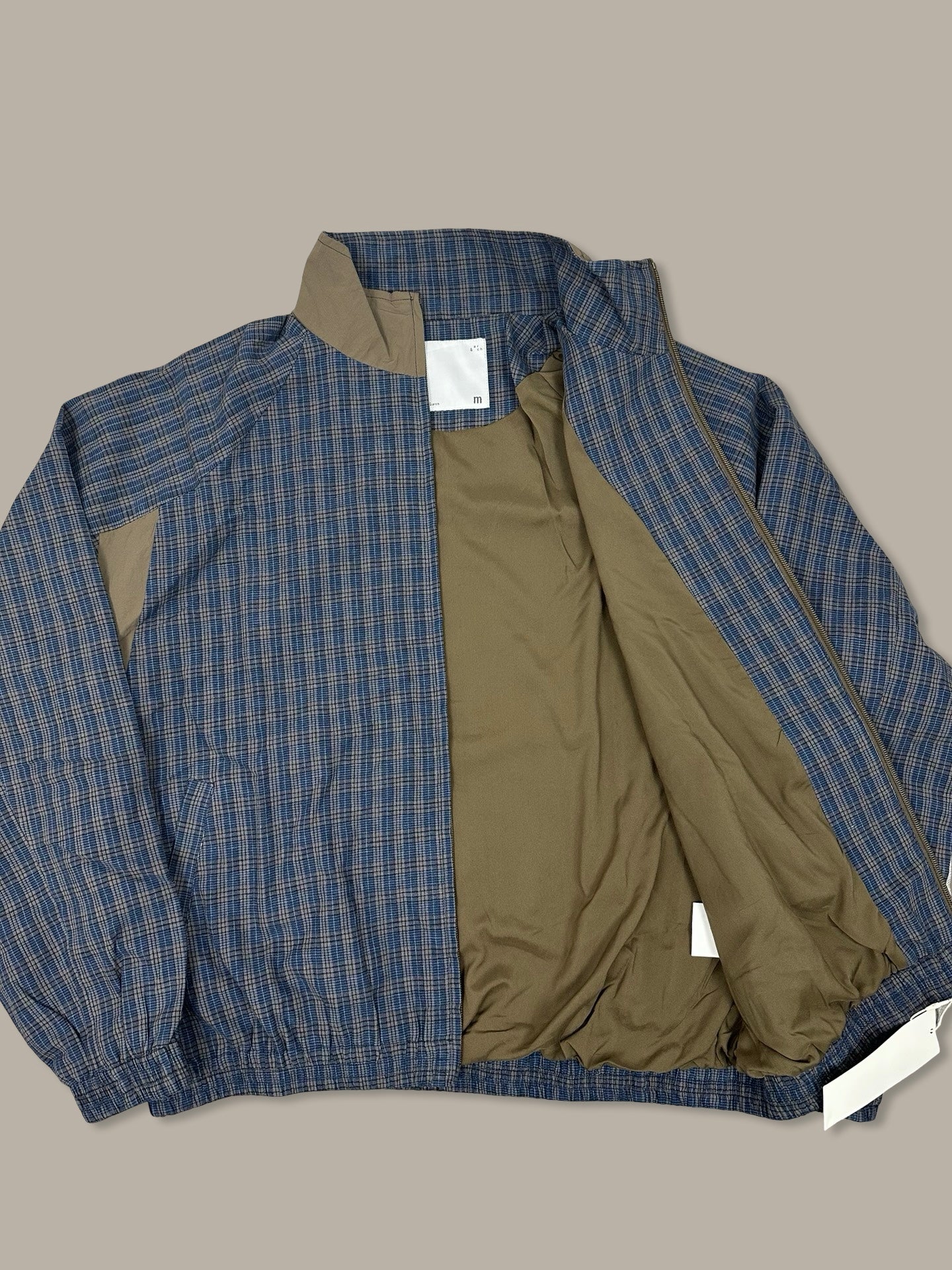 Arch Roaringwild Zip Jacket Check Blue M