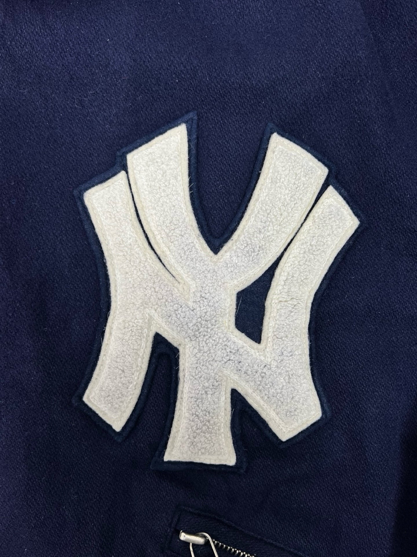New York Yankees Vintage College Jacket Blue Navy M