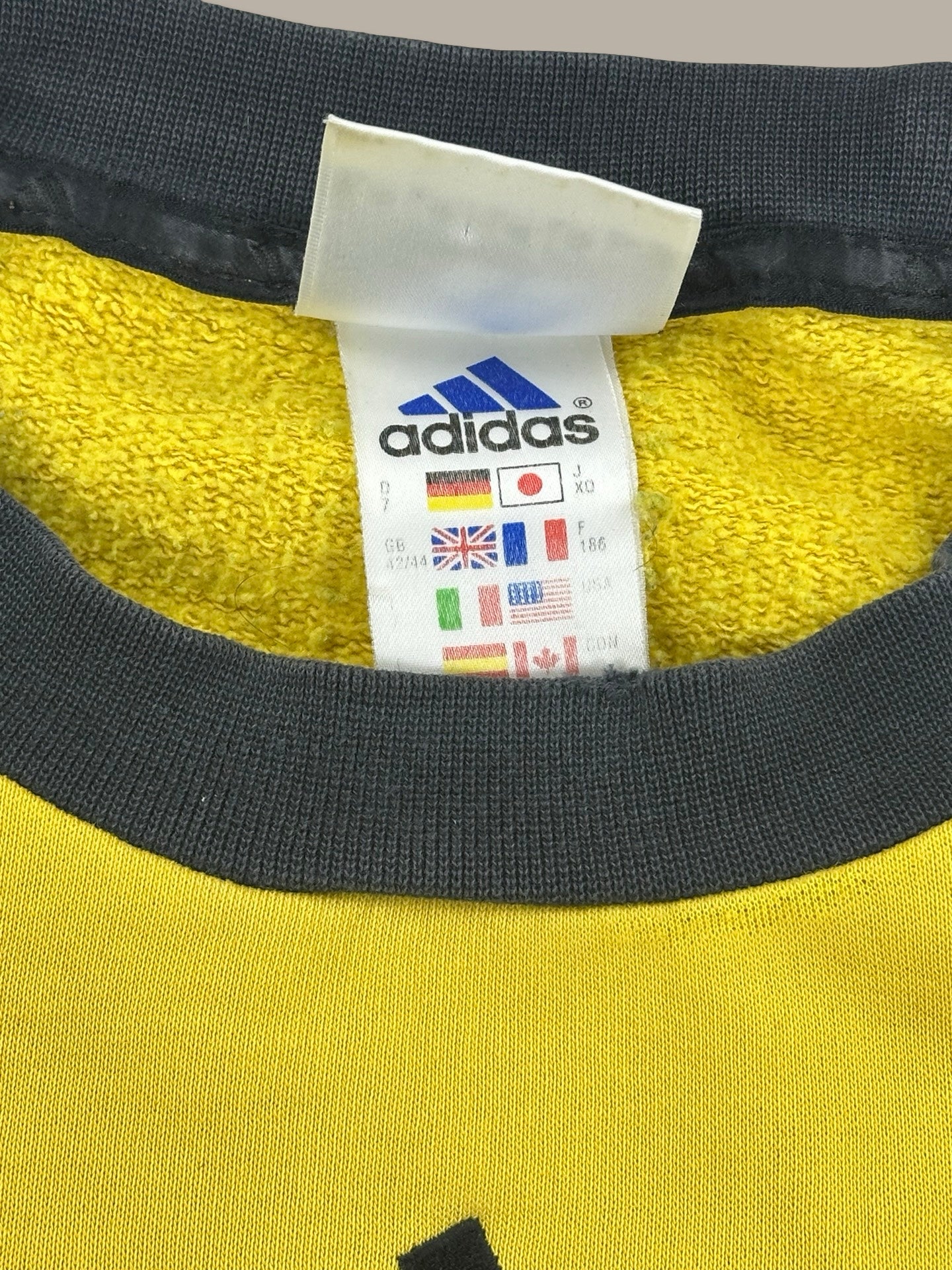 Adidas Vintage Logo Crewneck Giallo L