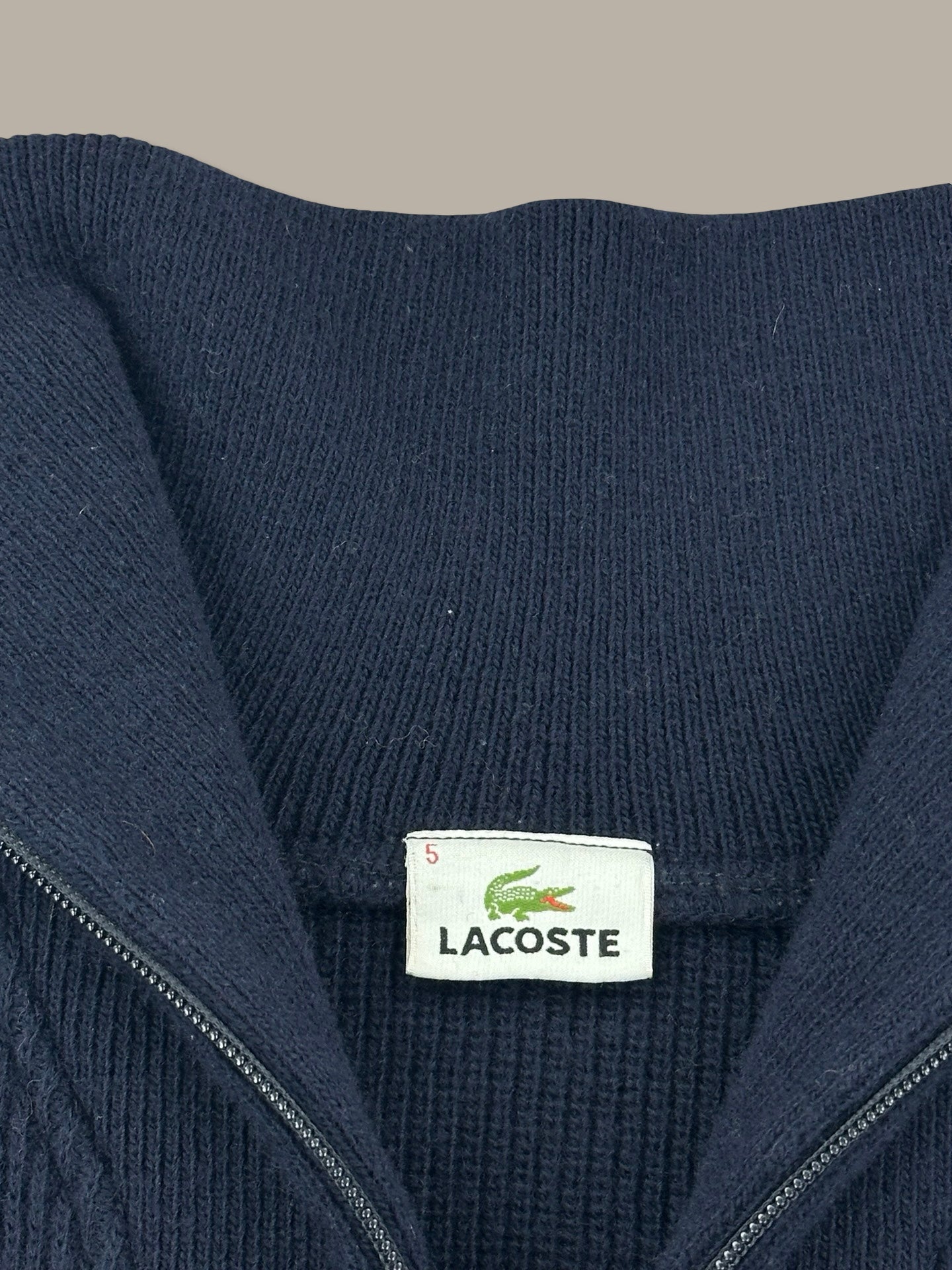 Lacoste 1/4 Zip Jumper Blue Navy XL