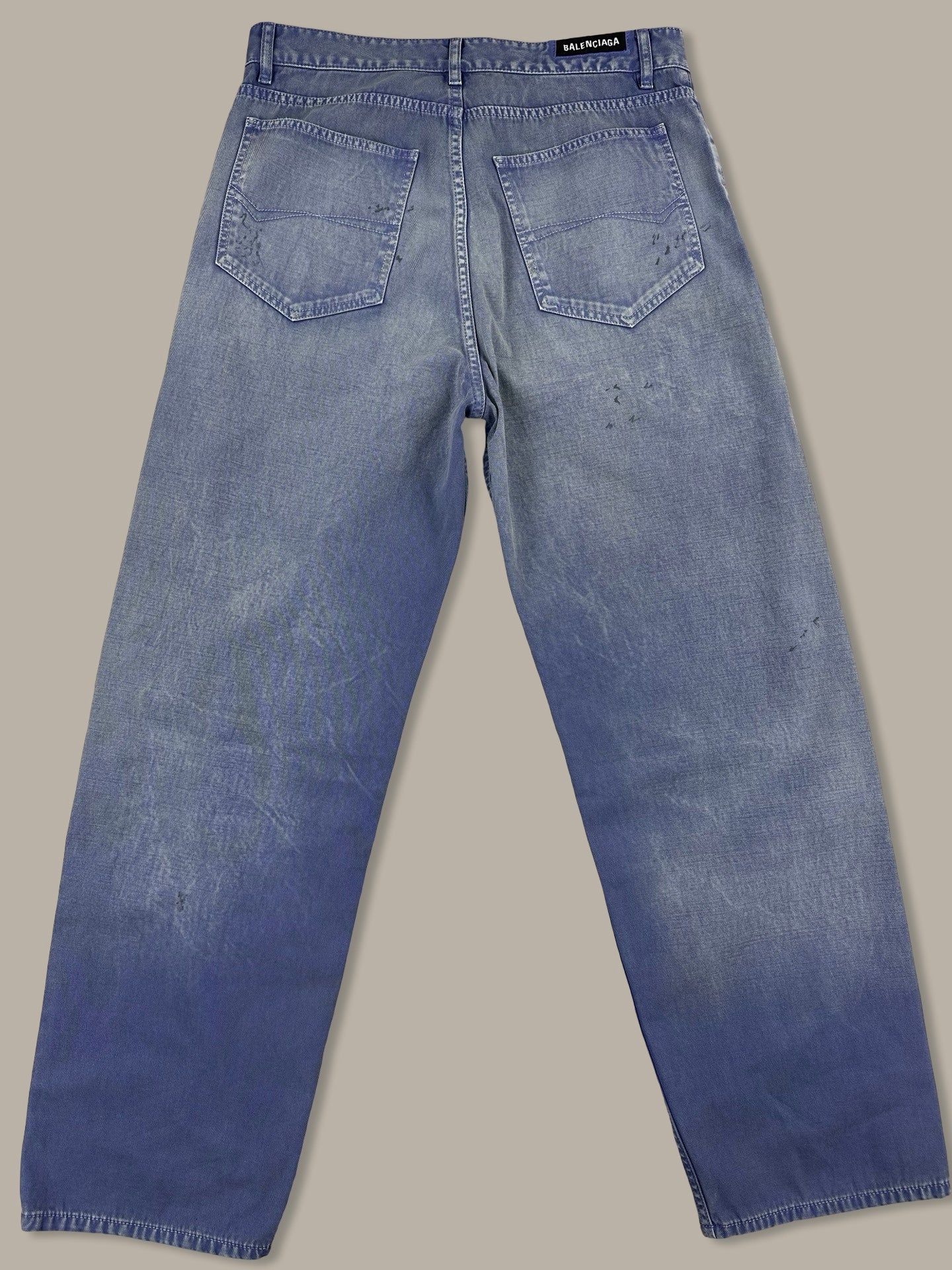 Balenciaga Denim 5424 Washed Blue Navy M