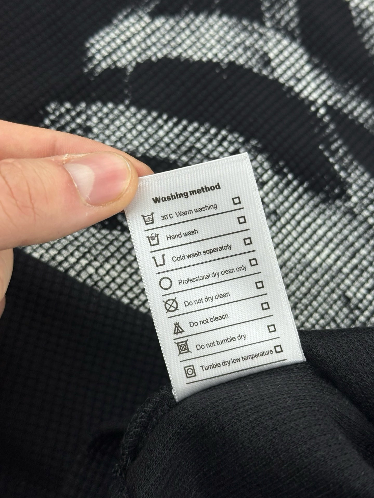 GLFS Skeleton Waffle Crewneck Nero L