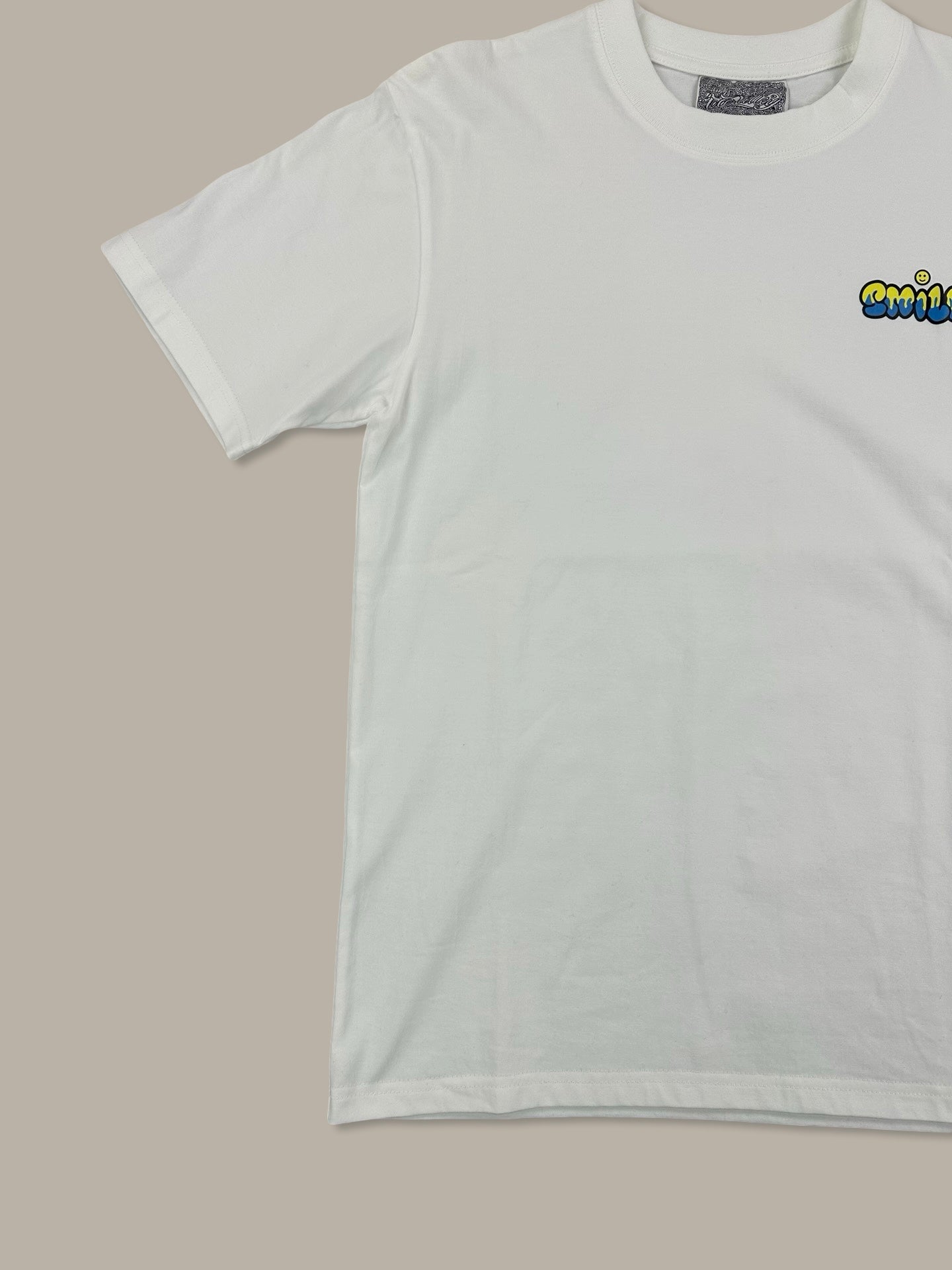 Smile Graphic Tee Bianco M