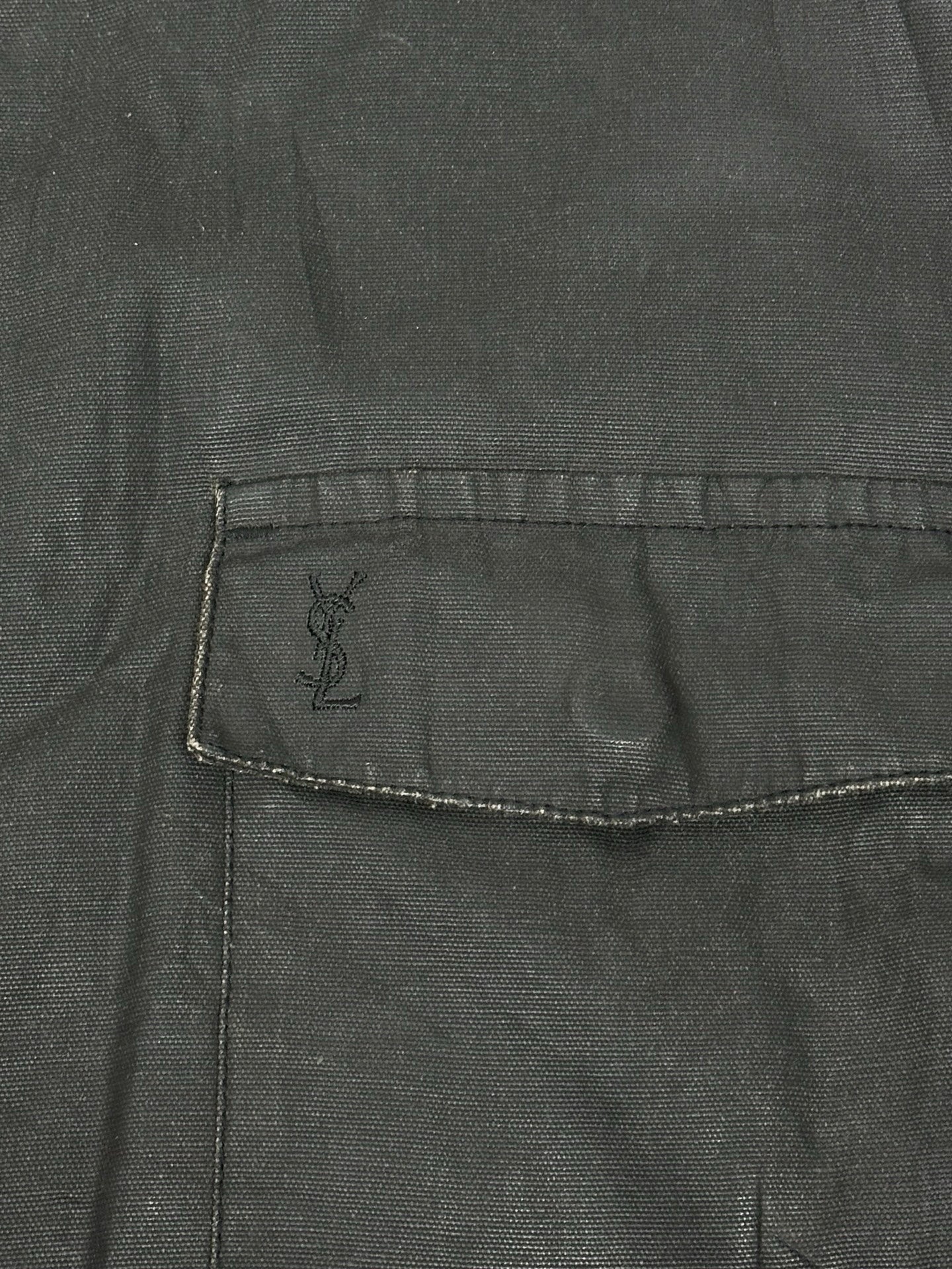 YvesSaintLaurent Wax Canvas Jacket Nero L