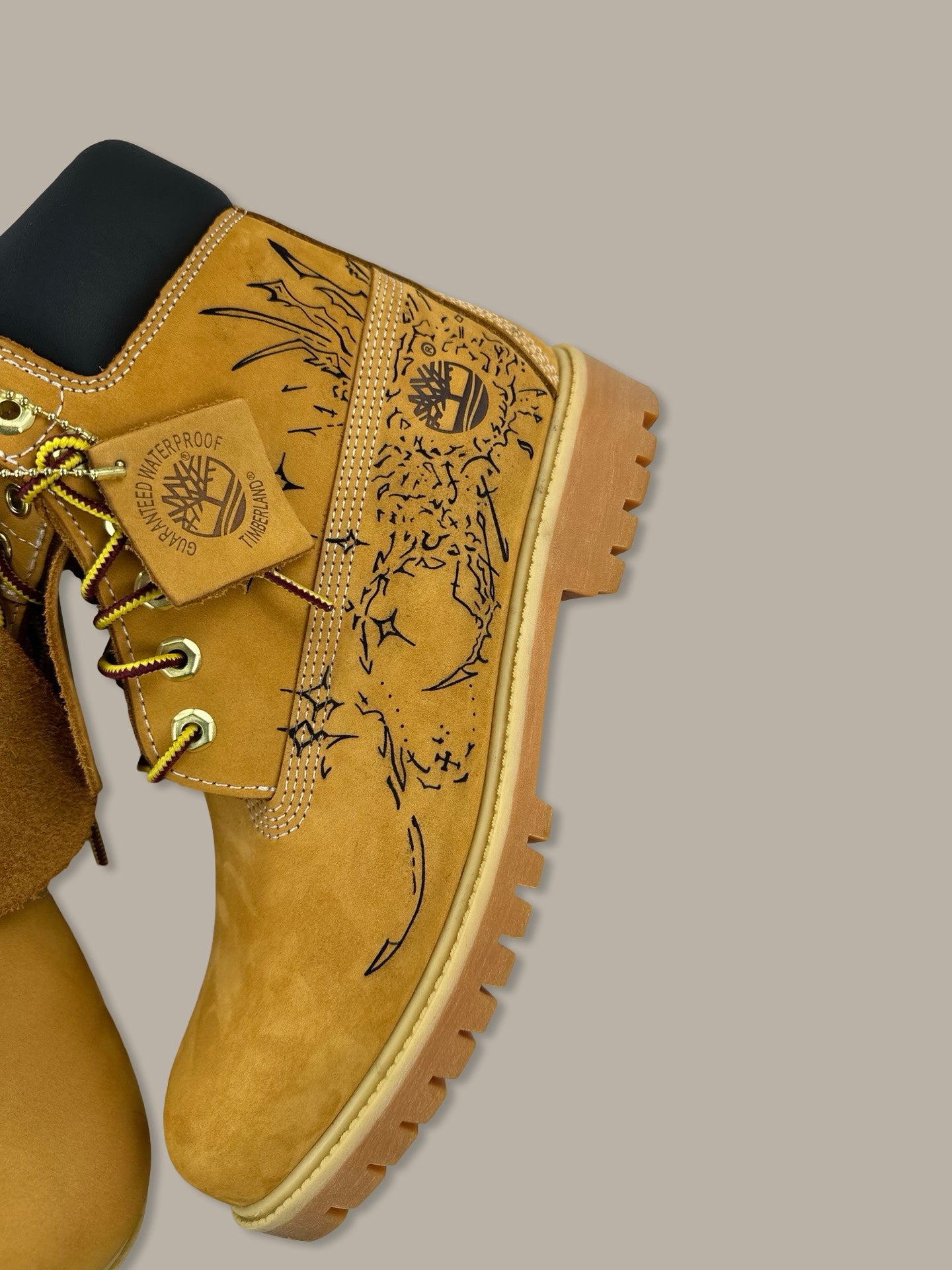 Timberland 6 Inch Gothic Tattoo Boot Custom VRG x Ardesia Marrone 43