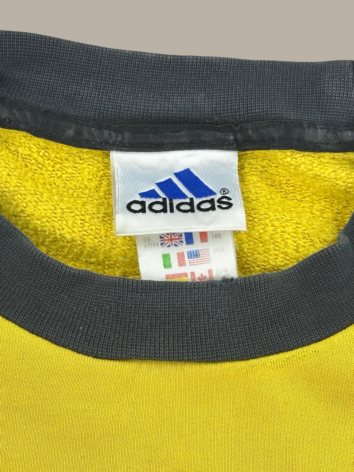 Adidas Vintage Logo Crewneck Giallo L