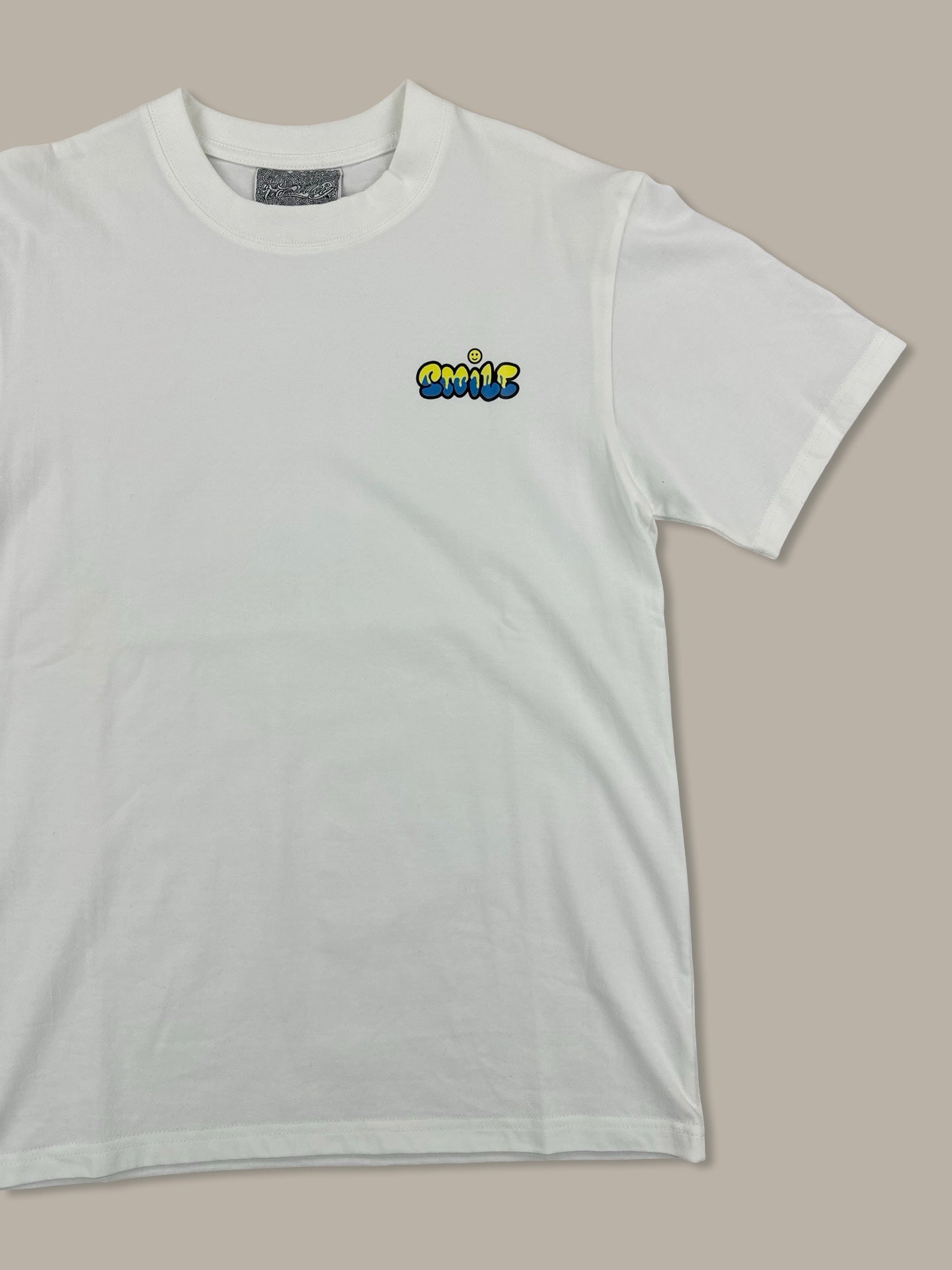 Smile Graphic Tee Bianco M