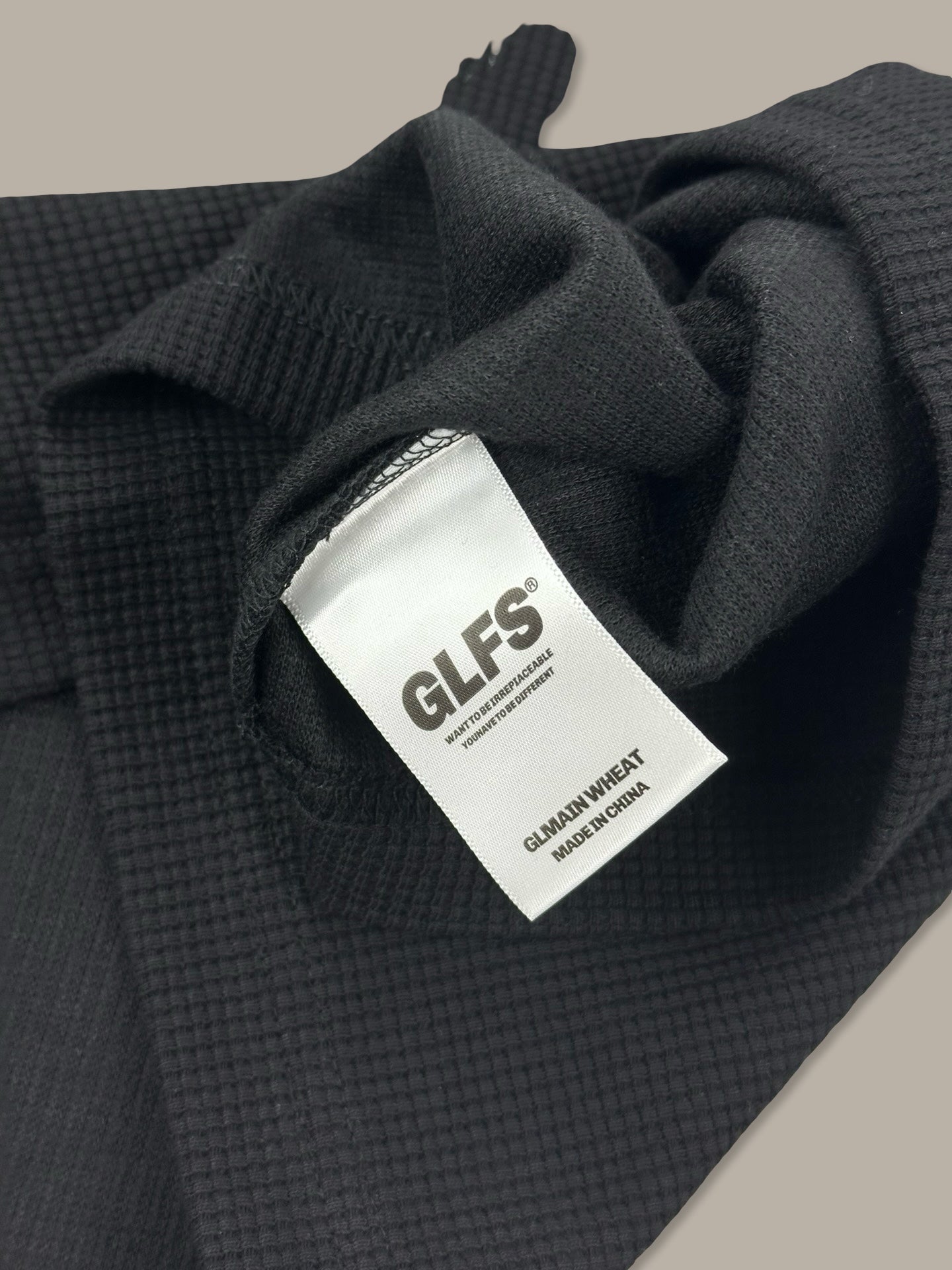 GLFS Skeleton Waffle Crewneck Nero L