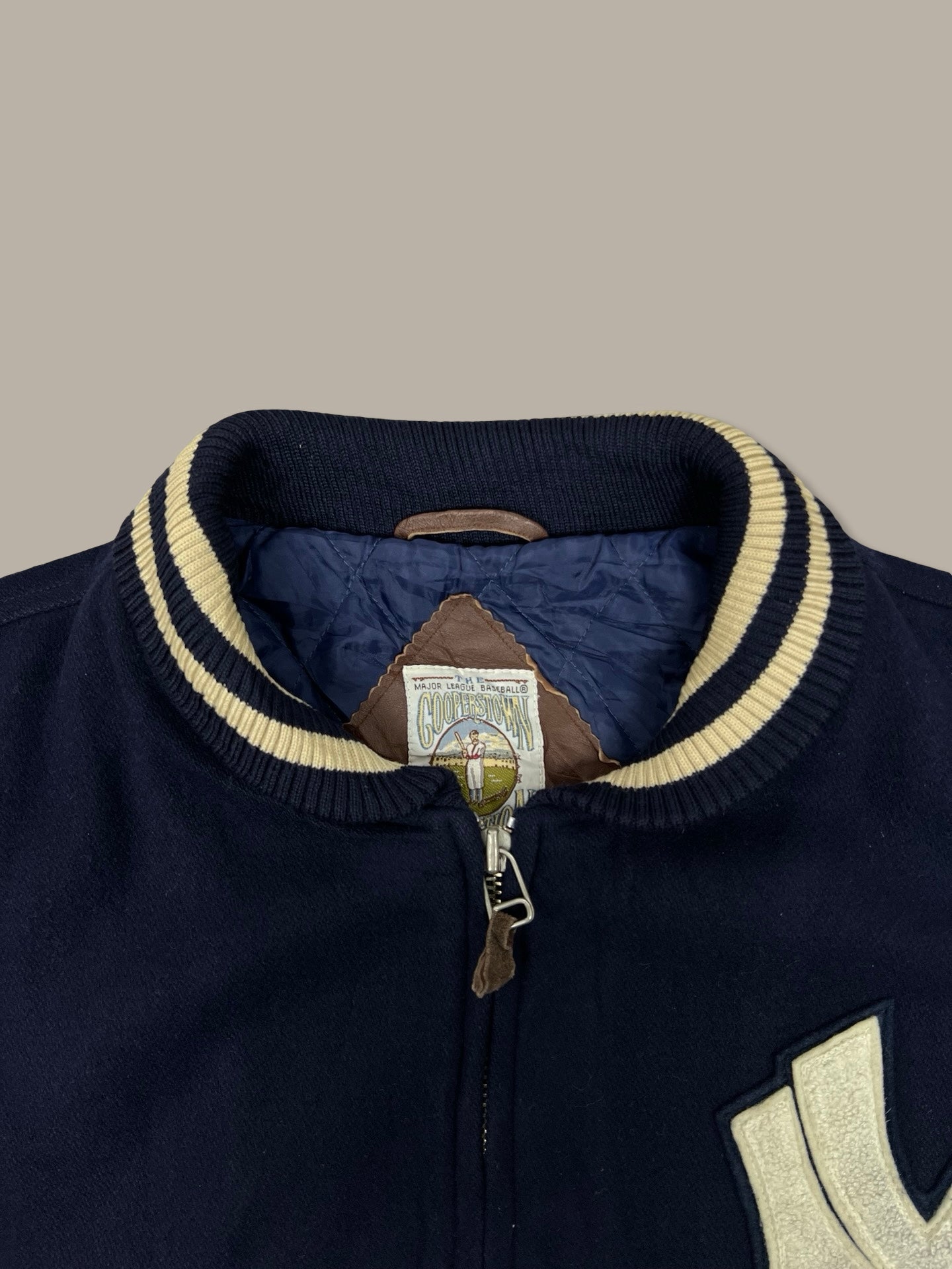 New York Yankees Vintage College Jacket Blue Navy M