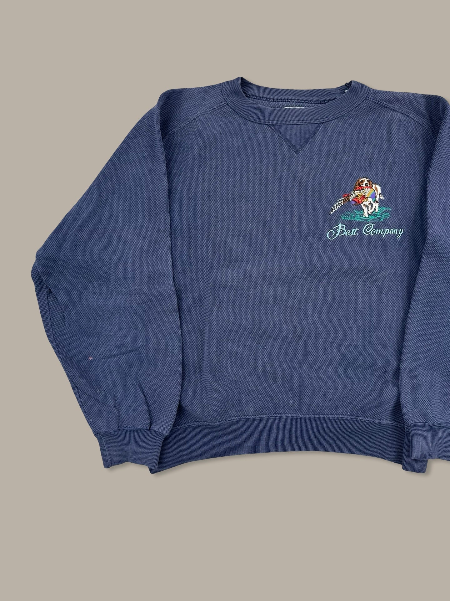 Best Company Vintage Small Logo Crewneck Blue Navy M
