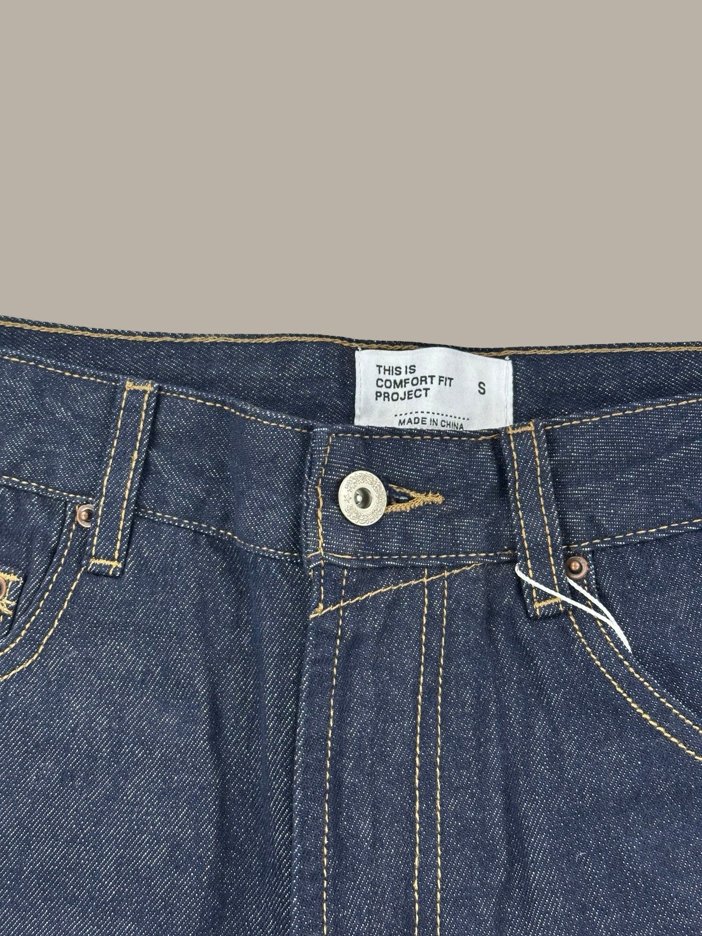 Raw Denim Blank Jeans 13oz Blue