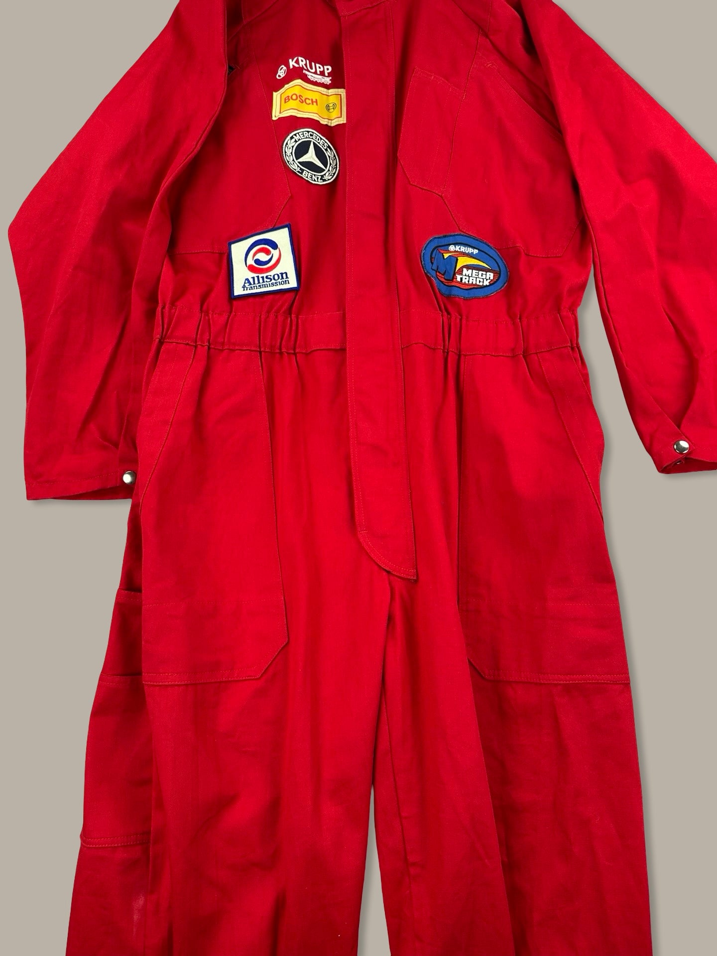 KLM Giacca Intera Racing Vintage Rosso L