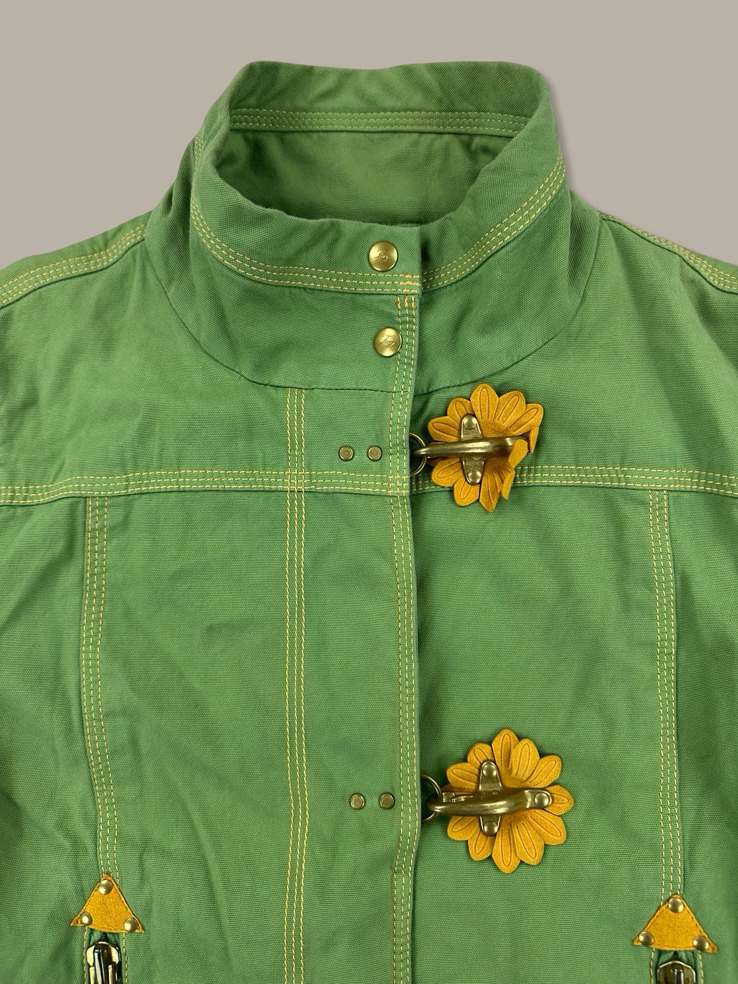 Fay 3 Ganci Flower Jacket Verde XS