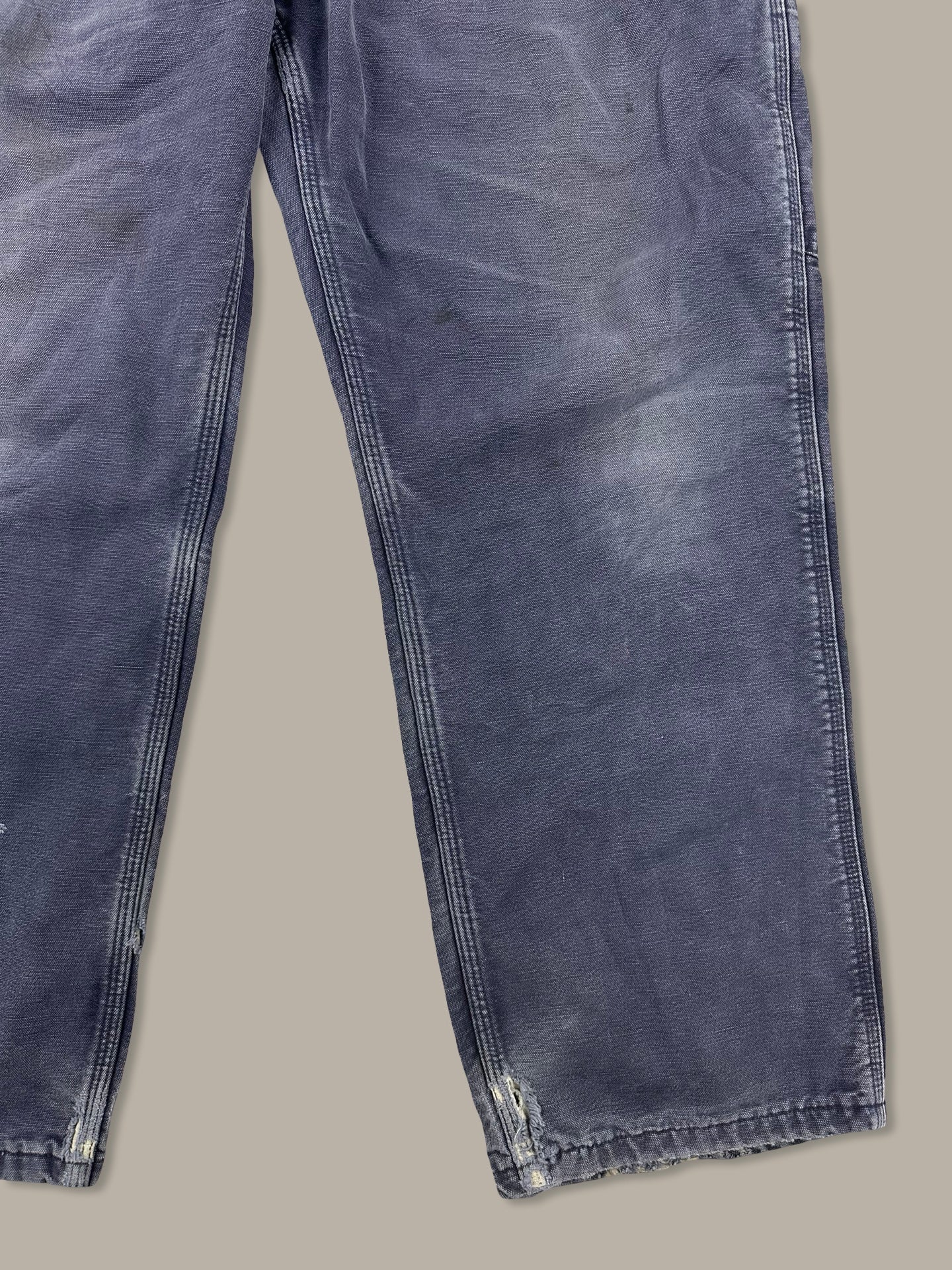 Carhartt Carpenter Work Pants Vintage Faded Blue Navy W36