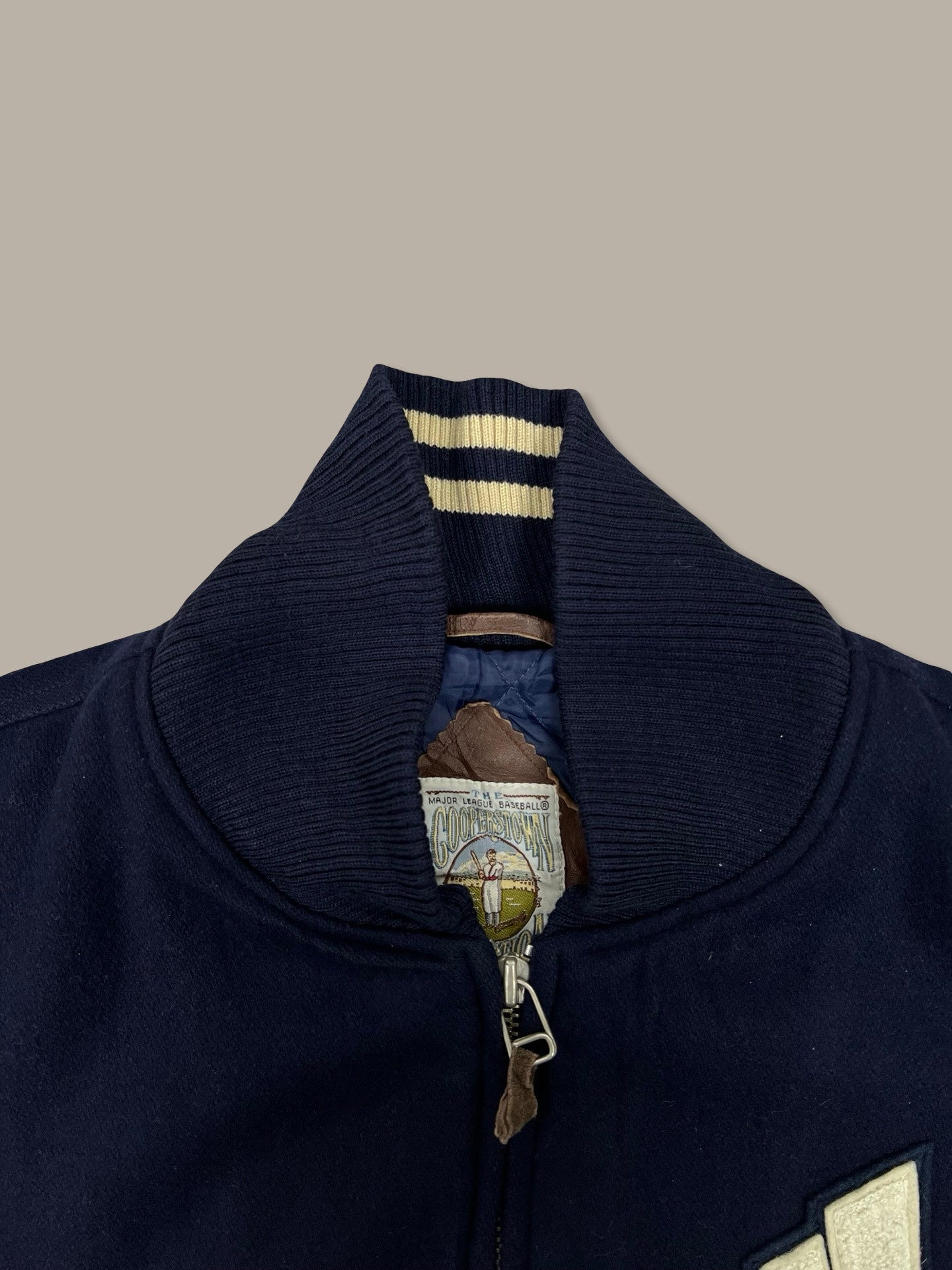 New York Yankees Vintage College Jacket Blue Navy M