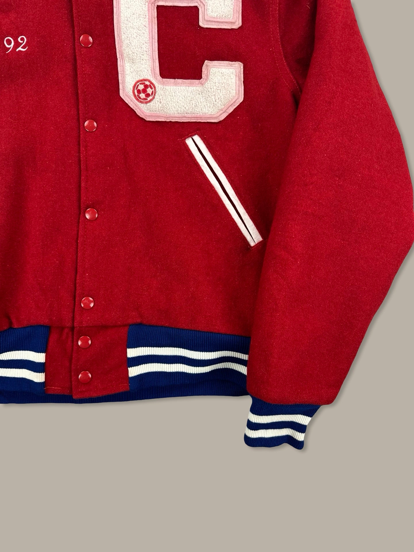 Neff Usa Varsity Jacket “Centennial” Rosso L