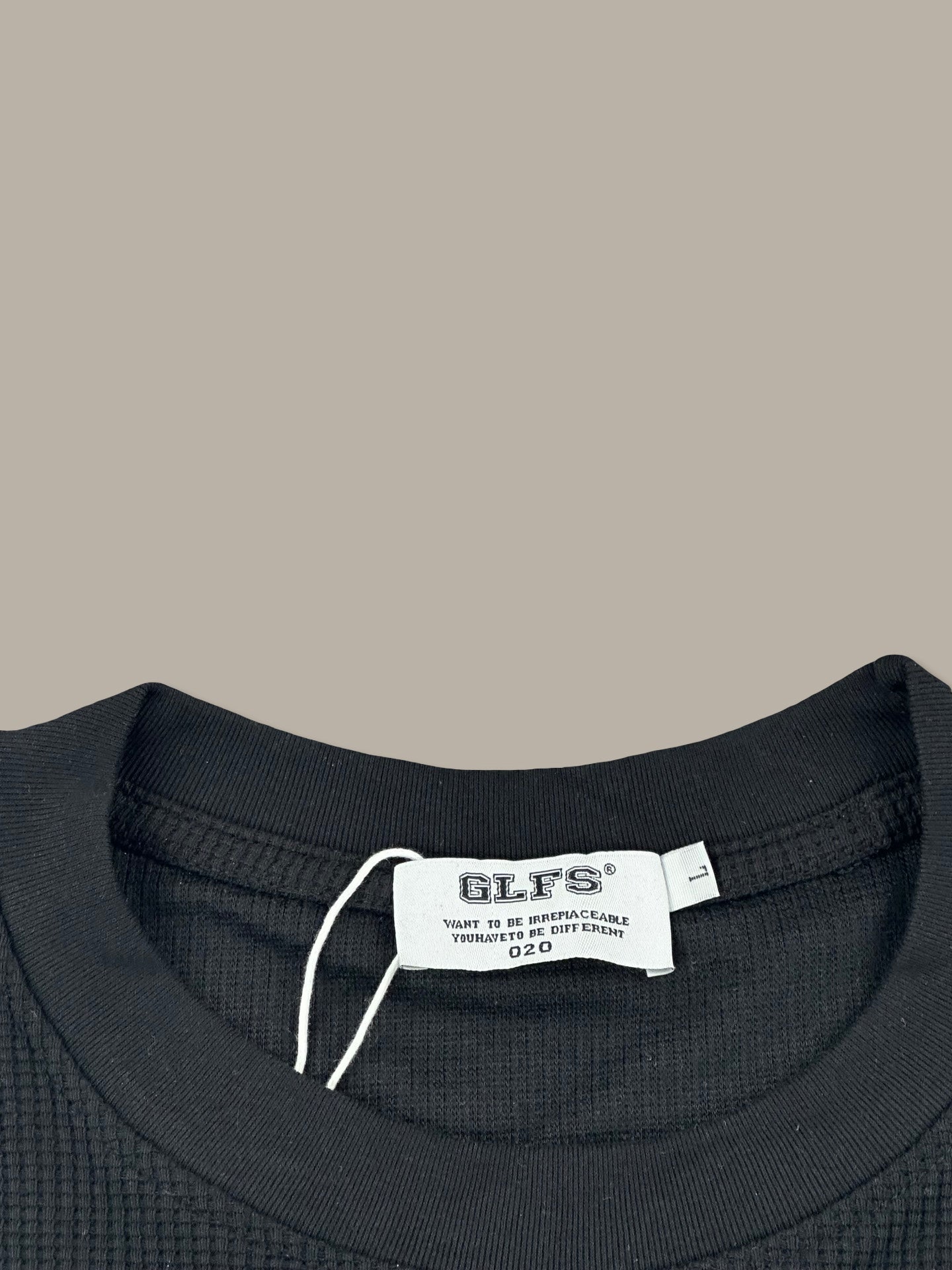 GLFS Skeleton Waffle Crewneck Nero L