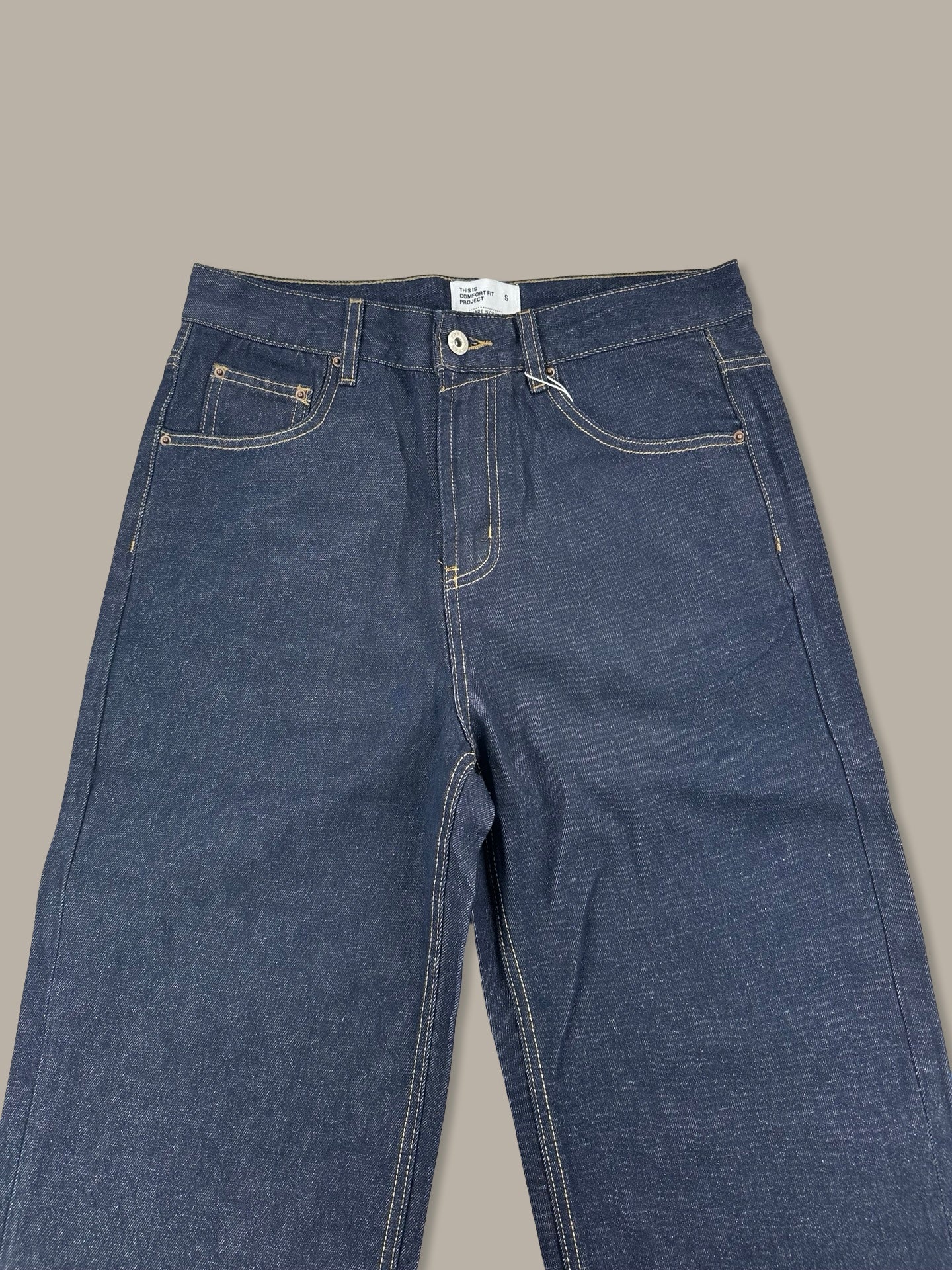 Raw Denim Blank Jeans 13oz Blue