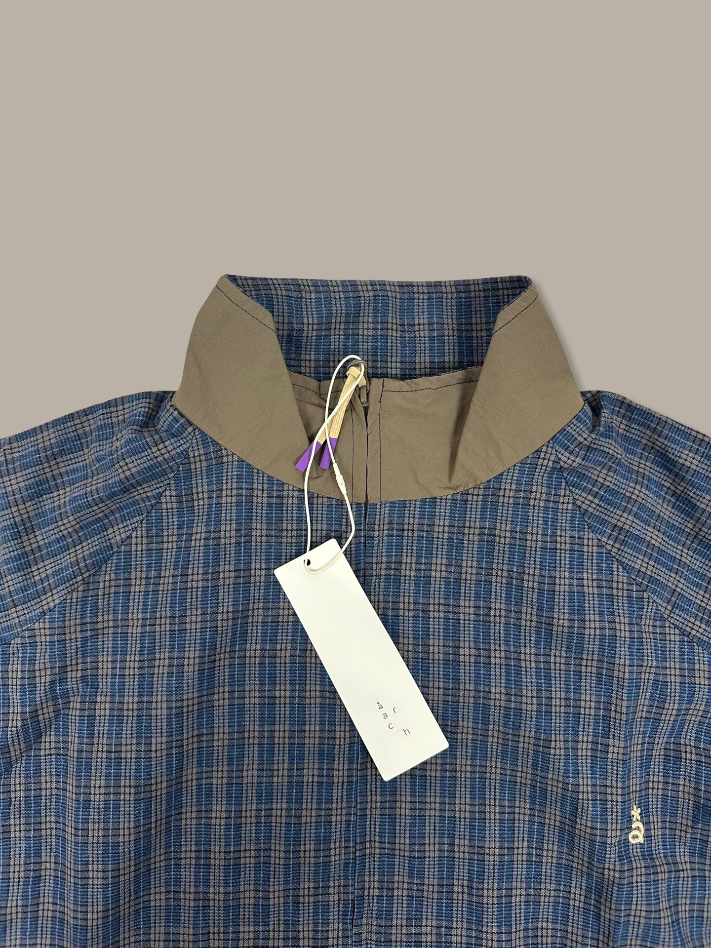 Arch Roaringwild Zip Jacket Check Blue M