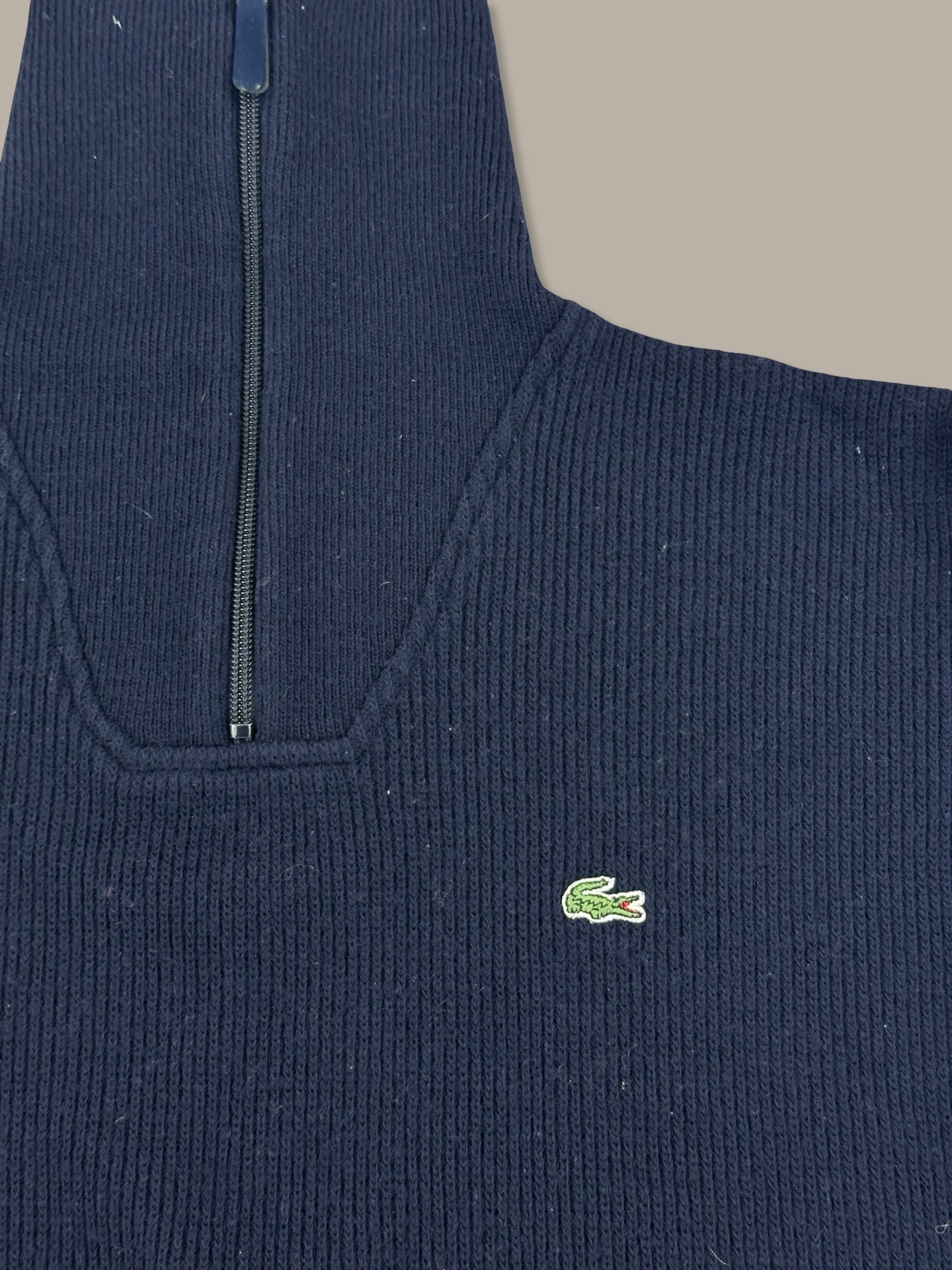 Lacoste 1/4 Zip Jumper Blue Navy XL