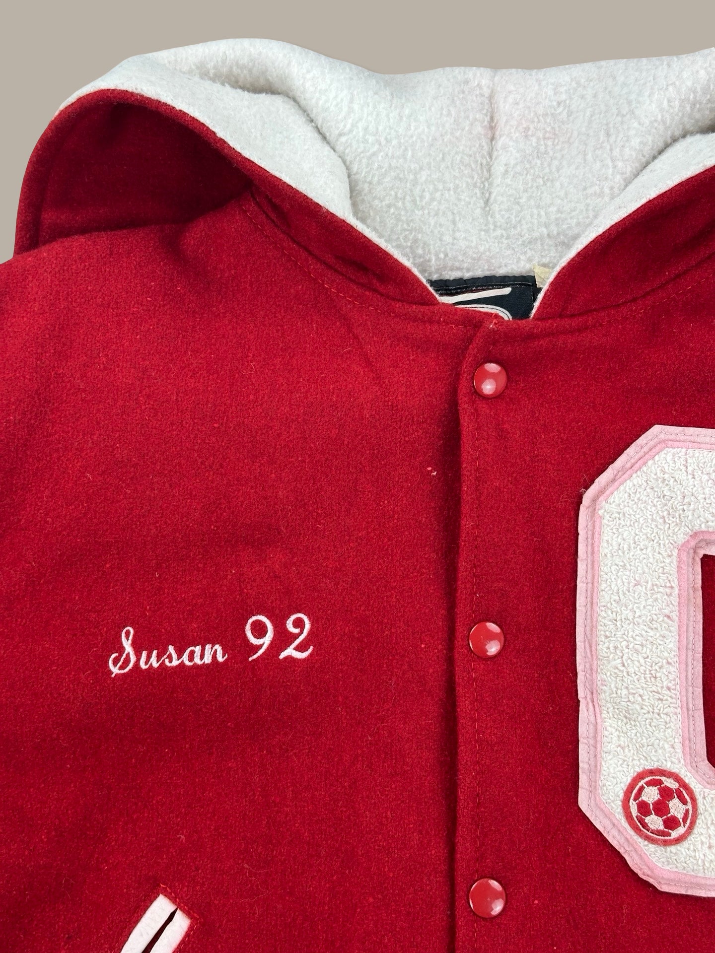 Neff Usa Varsity Jacket “Centennial” Rosso L