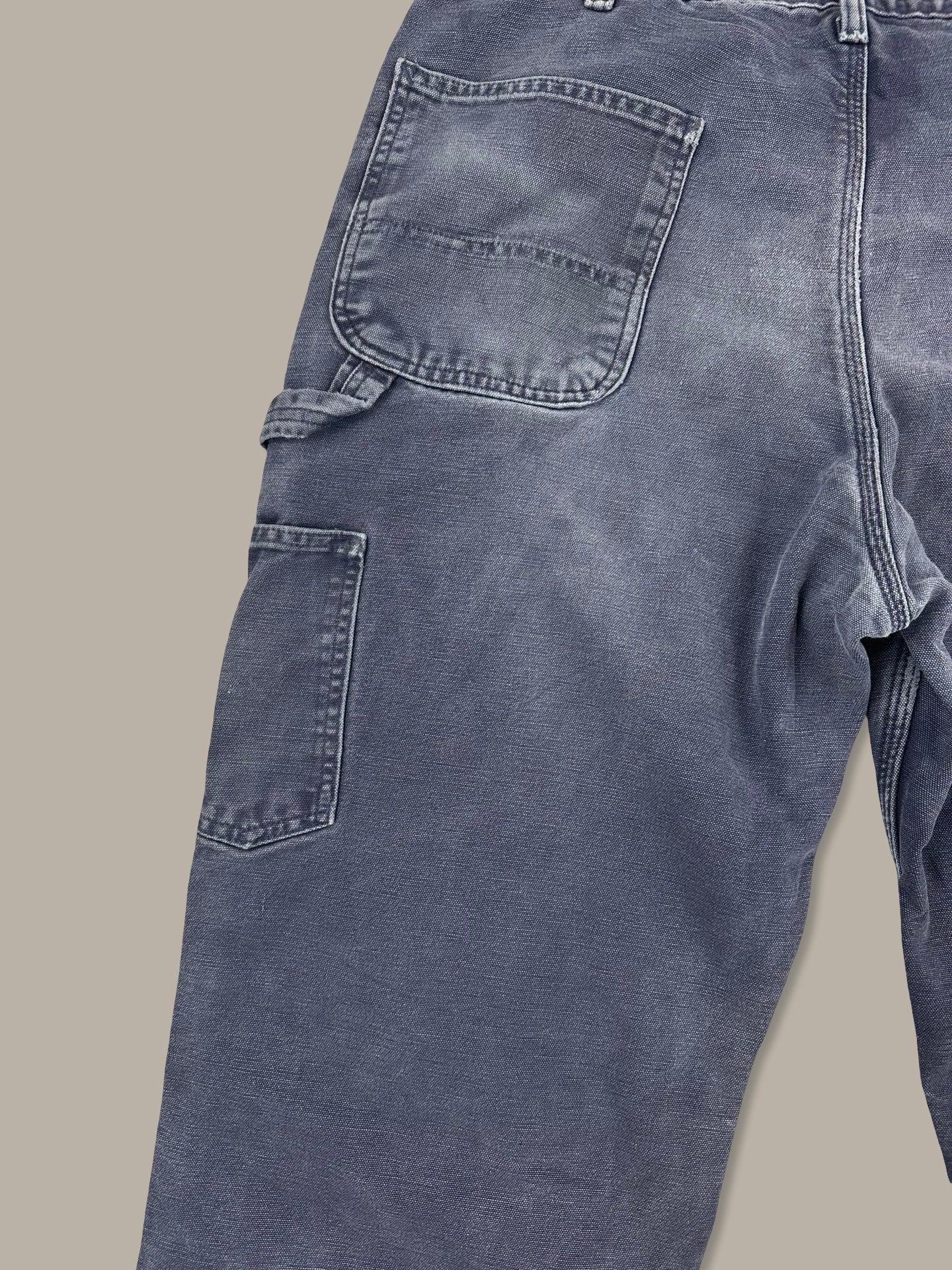 Carhartt Carpenter Work Pants Vintage Faded Blue Navy W36