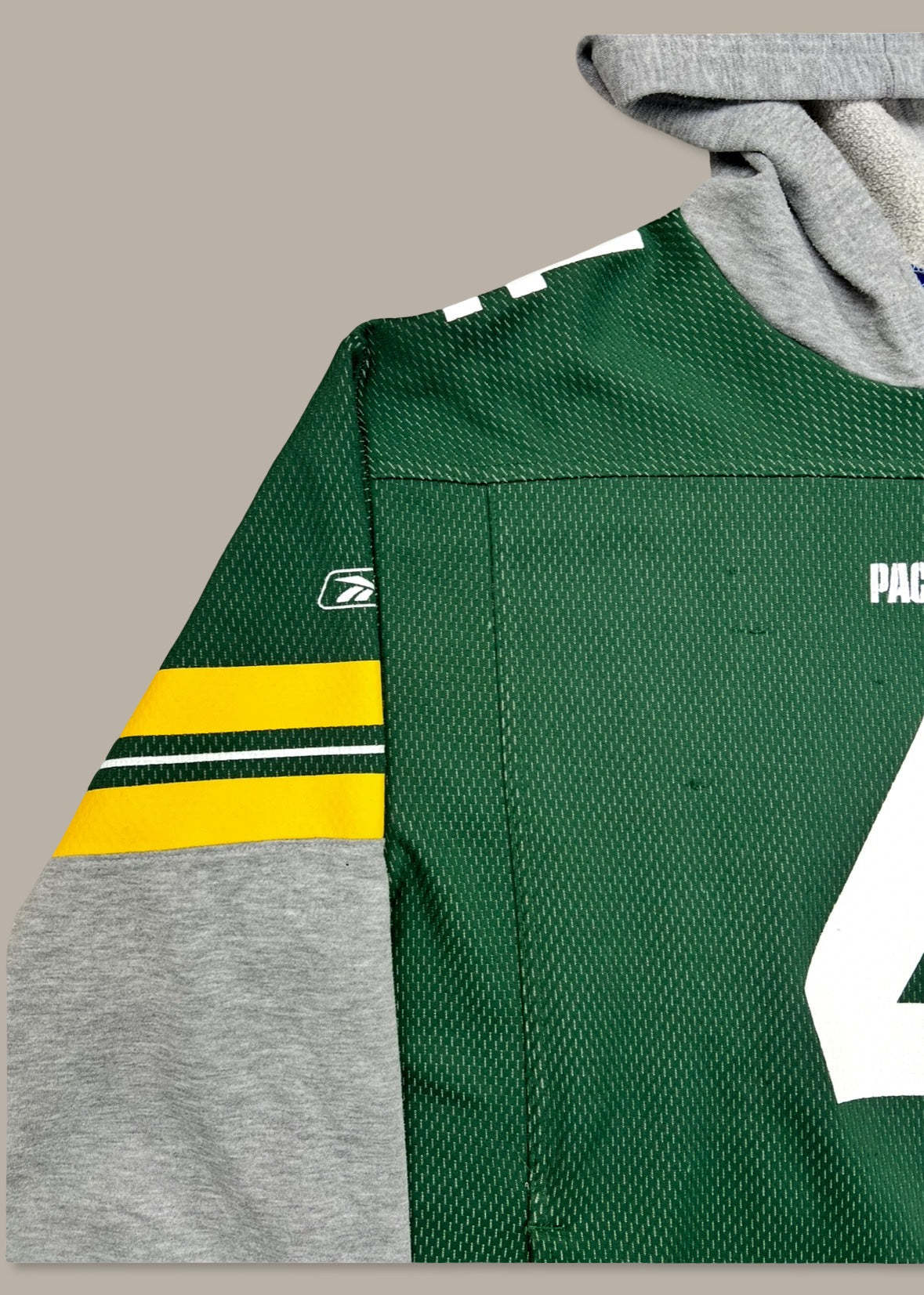 NFL Favre “4” Packers Hooded Jersey Verde L