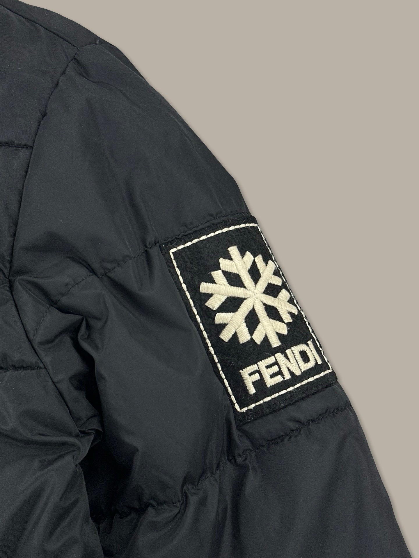 Fendi Piumino Puffer Jacket Nero 52 L