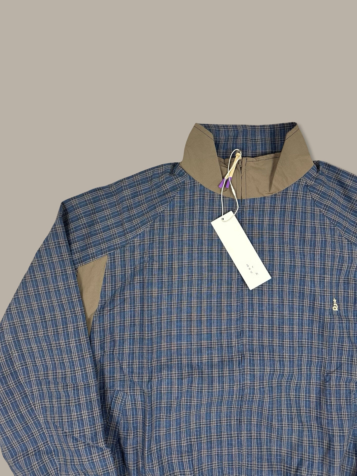 Arch Roaringwild Zip Jacket Check Blue M