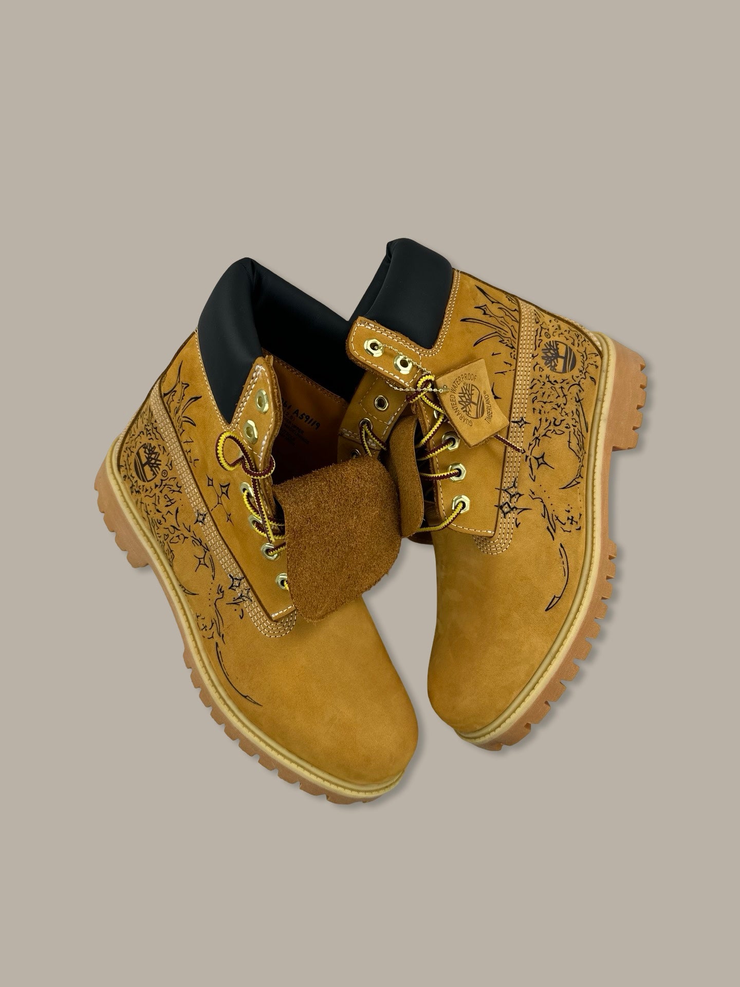 Timberland 6 Inch Gothic Tattoo Boot Custom VRG x Ardesia Marrone 43