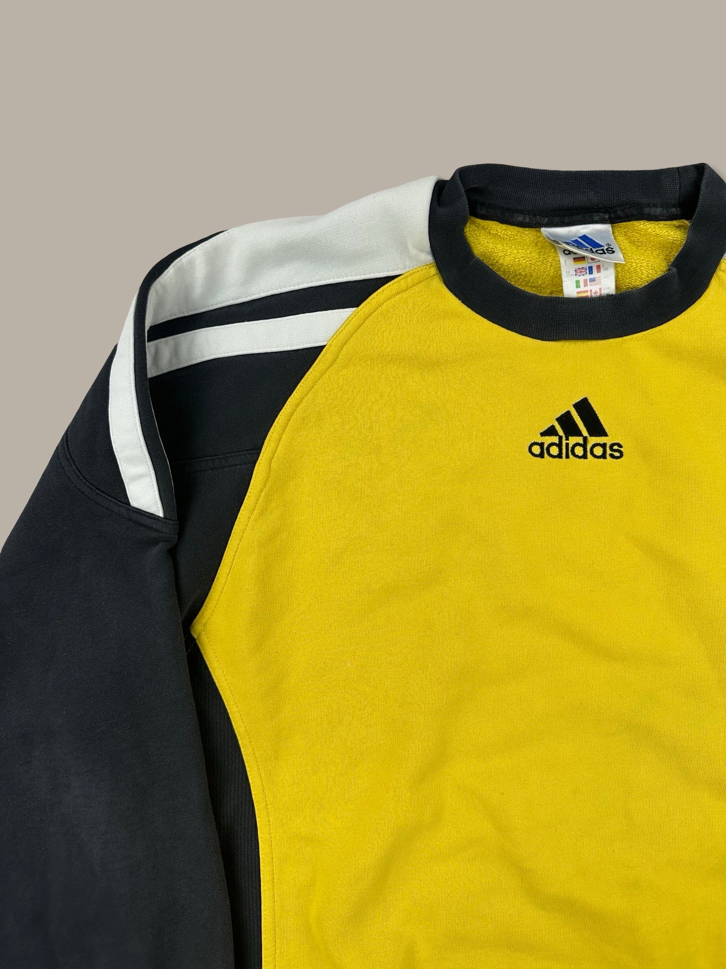 Adidas Vintage Logo Crewneck Giallo L