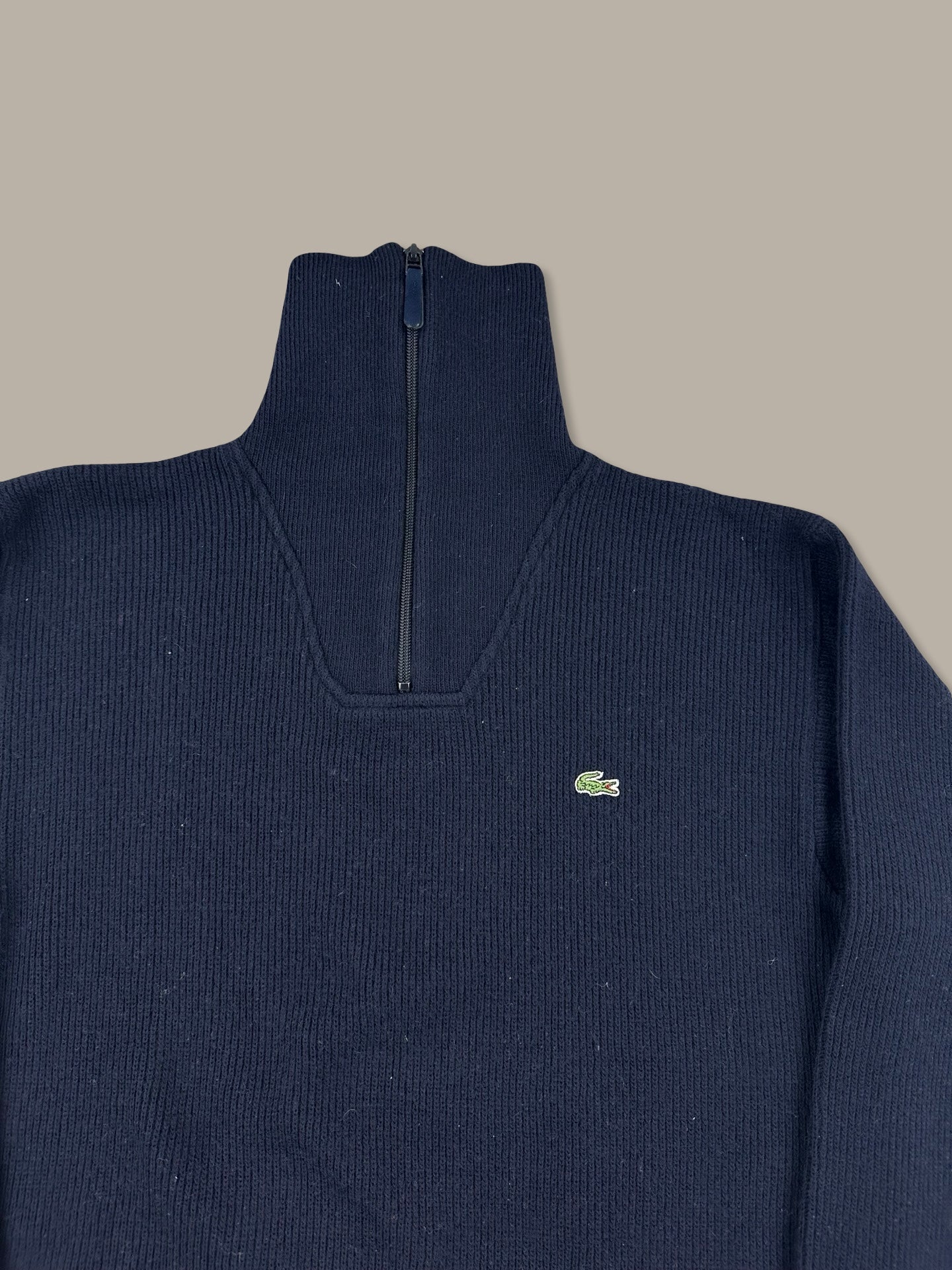 Lacoste 1/4 Zip Jumper Blue Navy XL