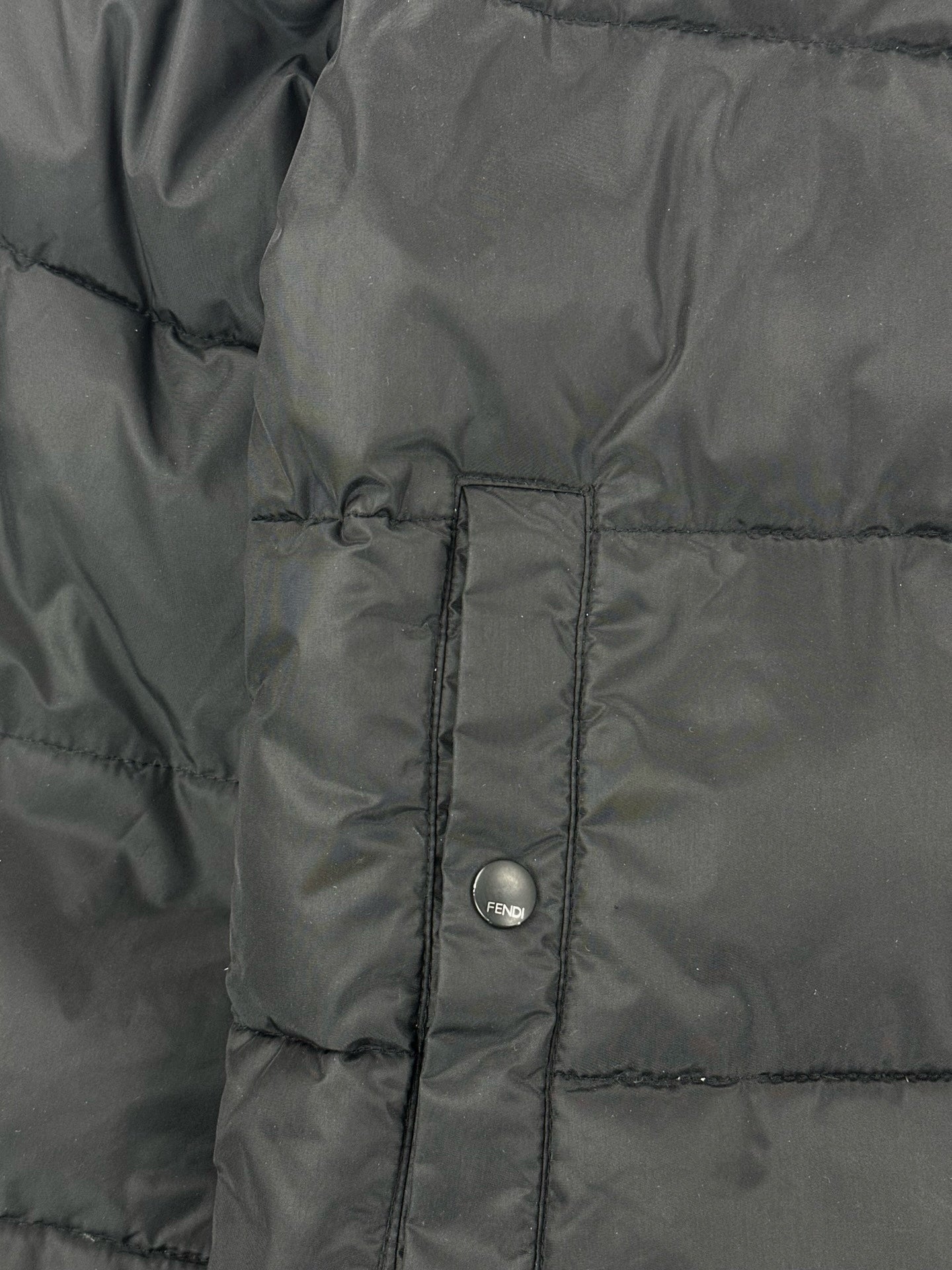 Fendi Piumino Puffer Jacket Nero 52 L