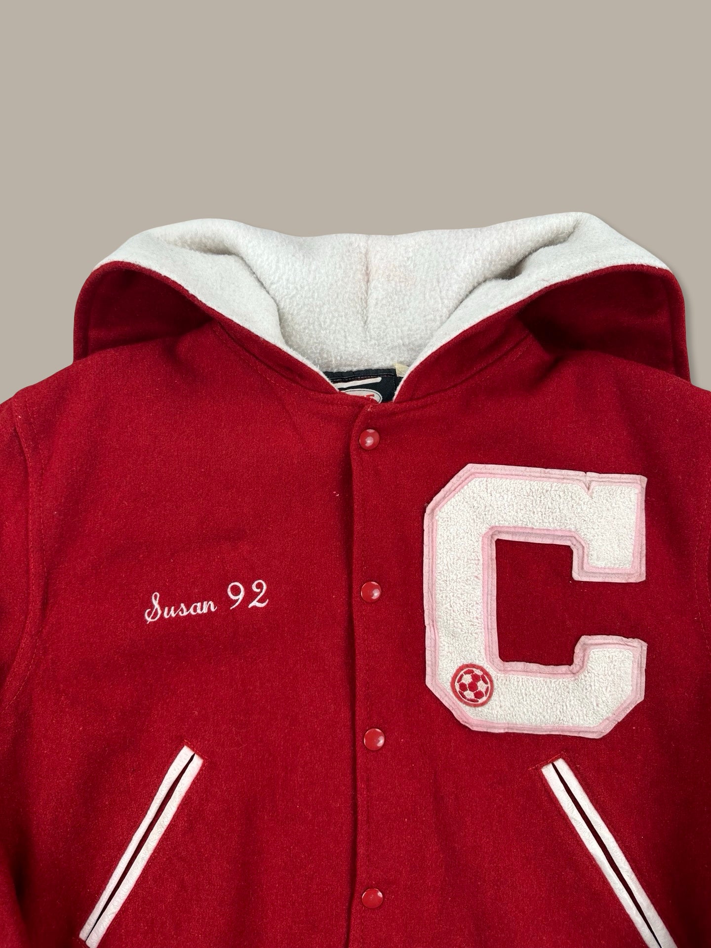 Neff Usa Varsity Jacket “Centennial” Rosso L