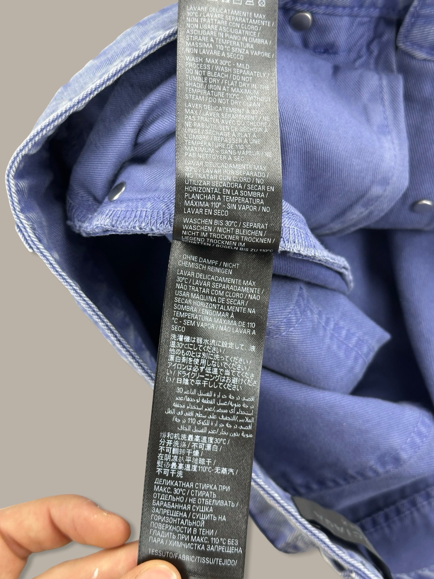 Balenciaga Denim 5424 Washed Blue Navy M