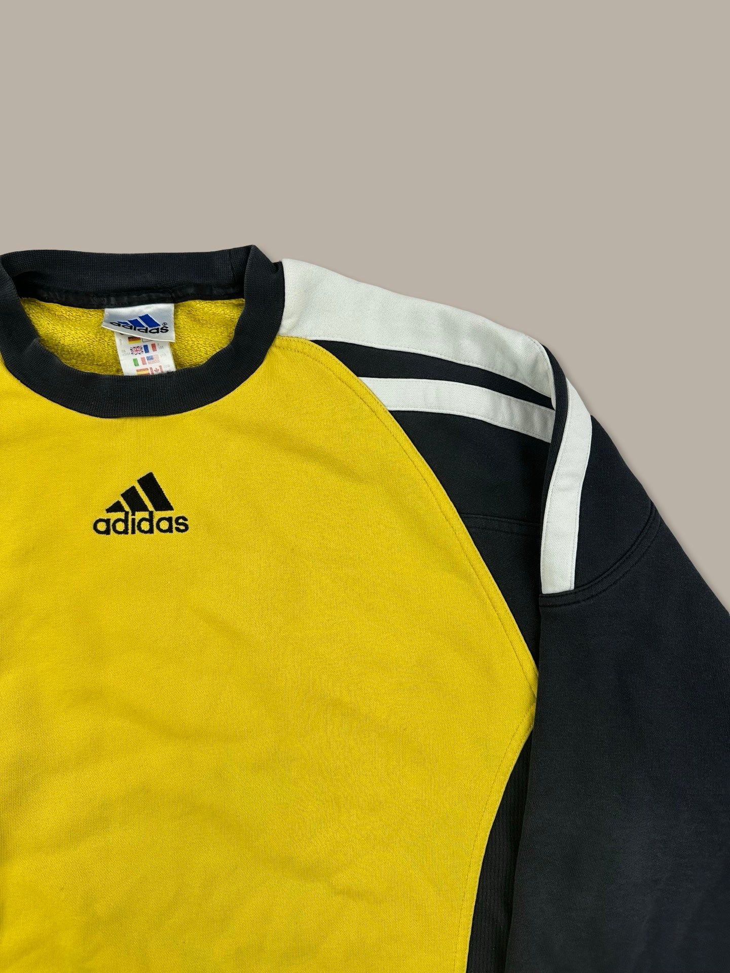 Adidas Vintage Logo Crewneck Giallo L
